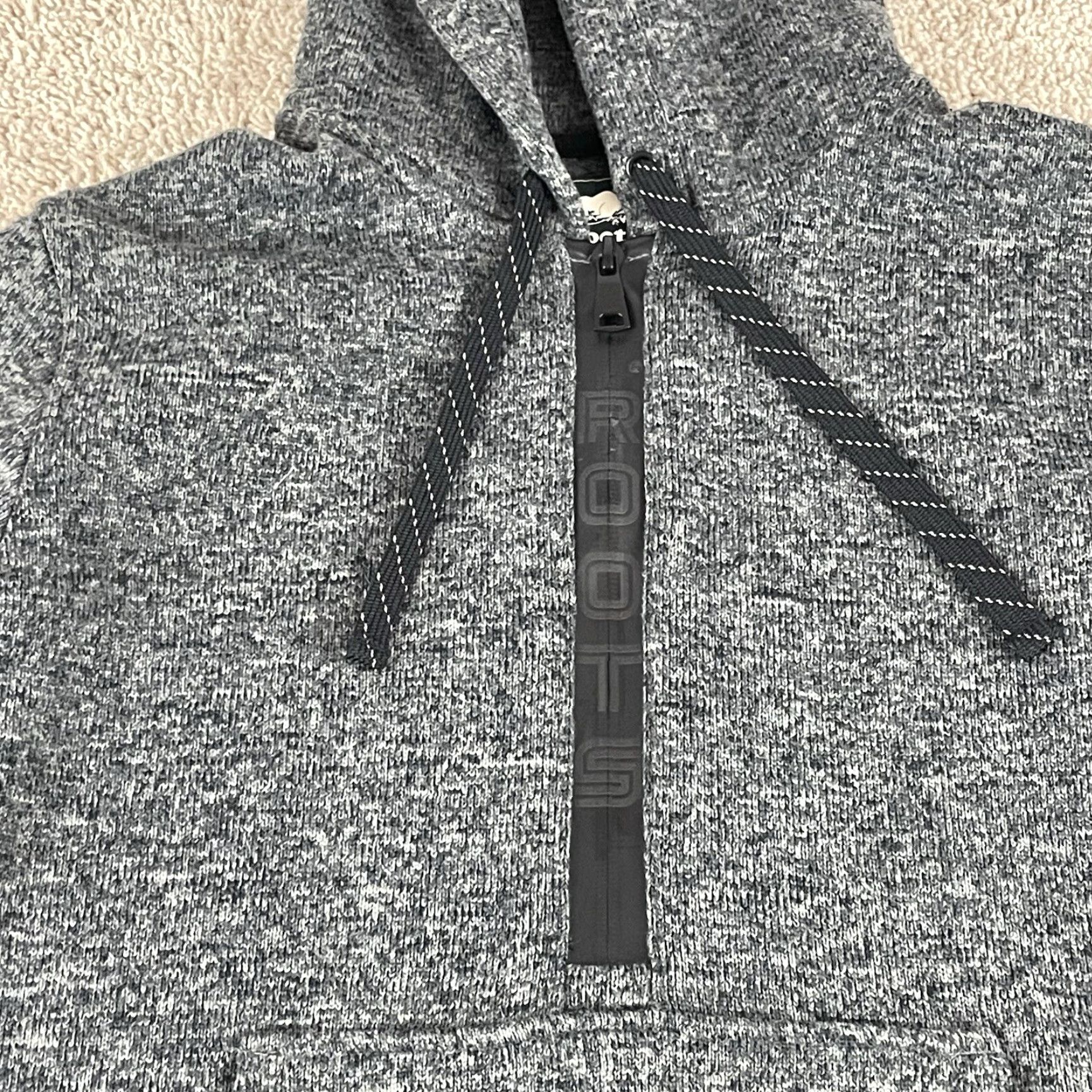 Roots Roots Canada Hoodie Men’s Small 1/4 Zip Pullover Sweatshirt Gray R1 Size US S / EU 44-46 / 1 - 6 Thumbnail