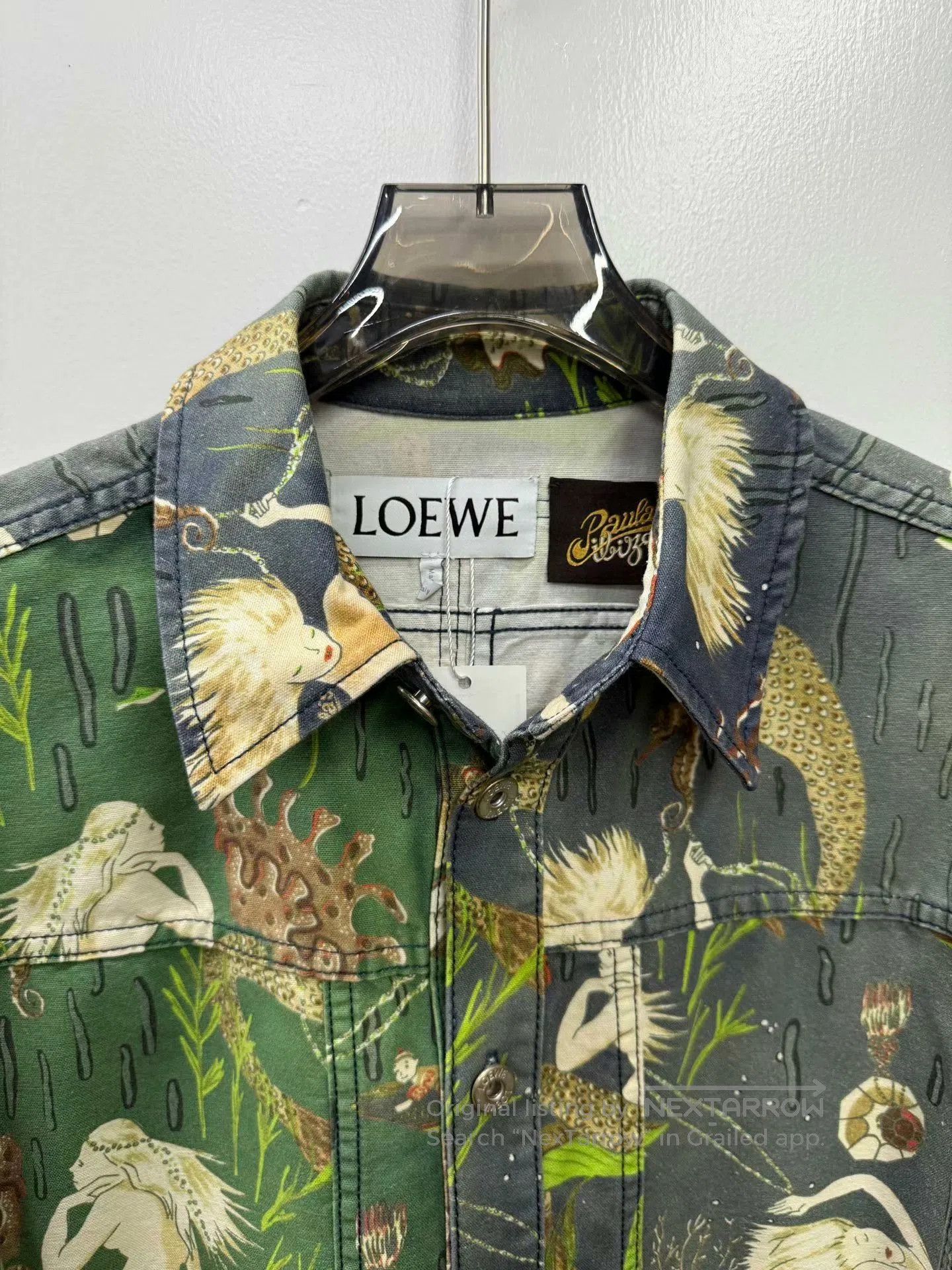 Loewe Loewe Mermaid Print Denim Jacket. Size L / US 10 / IT 46 - 2 Thumbnail