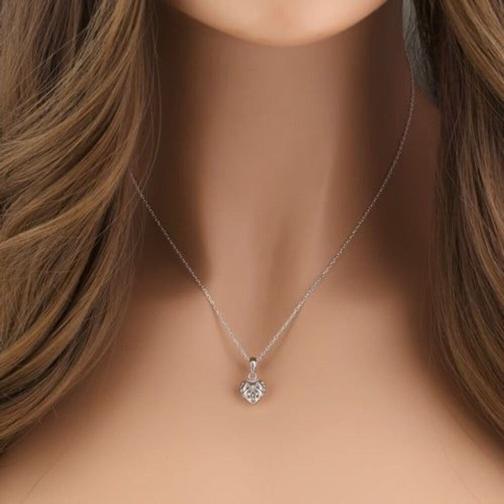 Other Sterling Silver Curly Heart Necklace New Size ONE SIZE - 2 Thumbnail