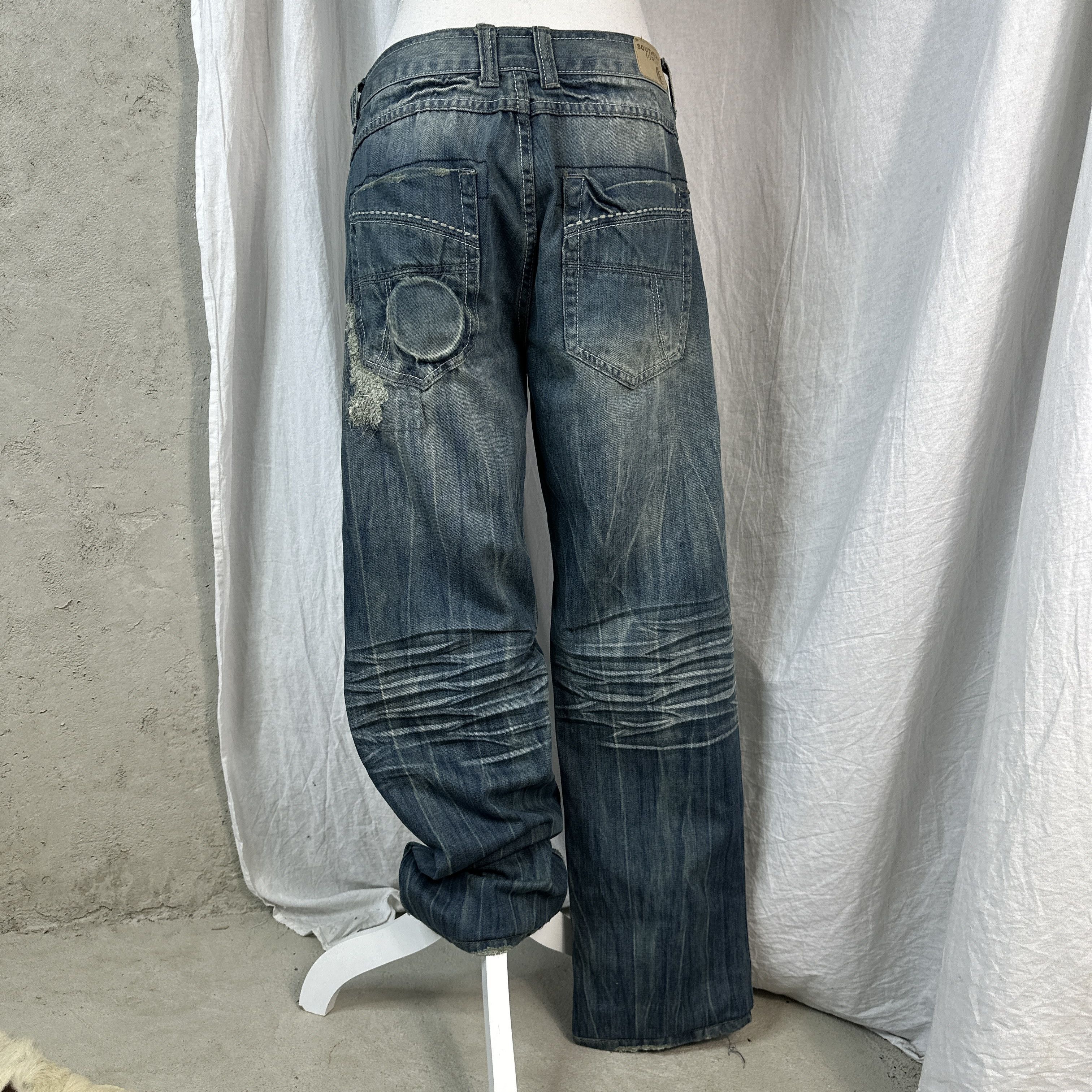 Vintage Vintage Wide Leg Y2K Jeans Size 33" - 7 Thumbnail