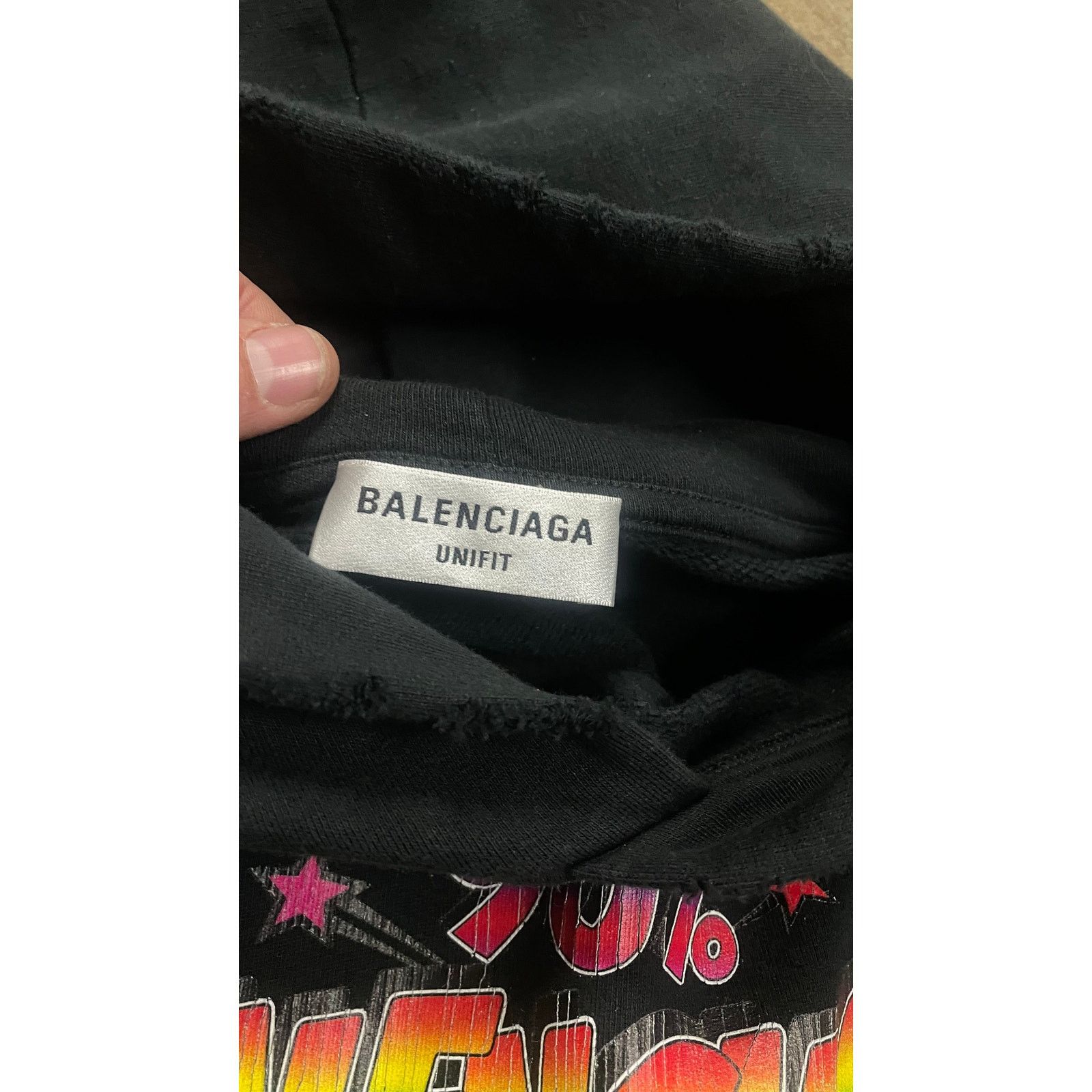 Balenciaga Balenciaga 90% Distressed Hoodie Black New Small With Tags Size US S / EU 44-46 / 1 - 2 Thumbnail