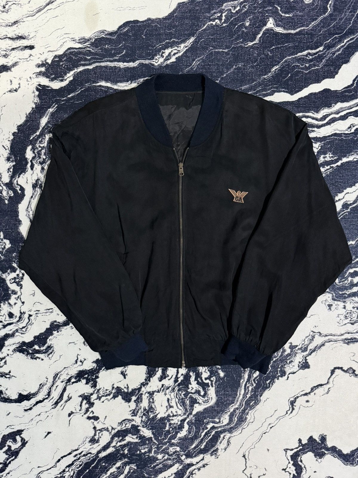 Giorgio Armani Vintage giorgio armani reversible silk jacket Size US L / EU 52-54 / 3 - 5 Thumbnail