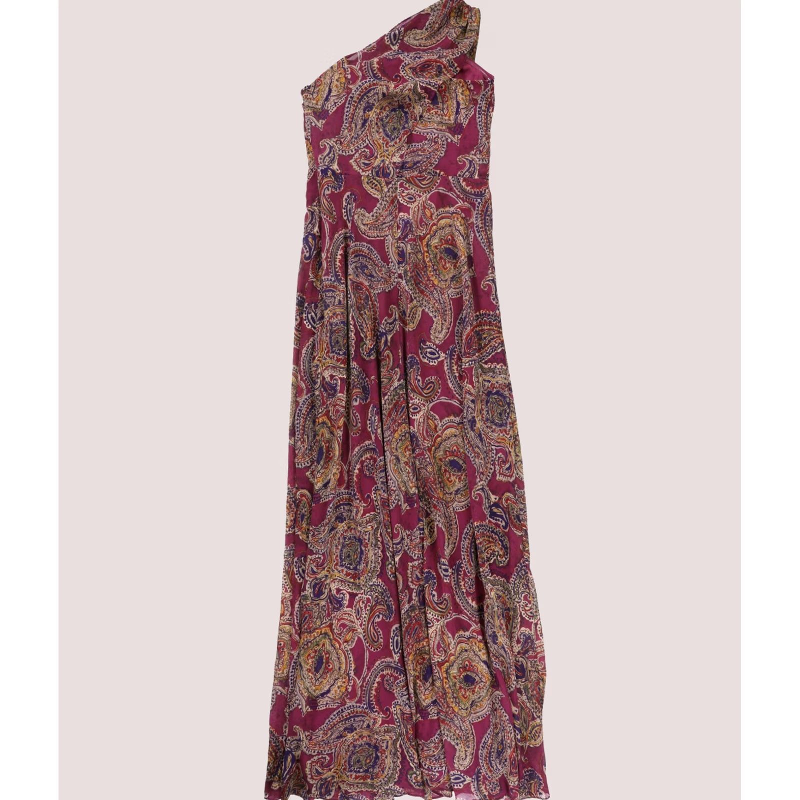 Ralph Lauren Ralph Lauren Womens Chiffon Maxi Dress Multicoloured Size 2 Paisley Size XS / US 0-2 / IT 36-38 - 1 Thumbnail