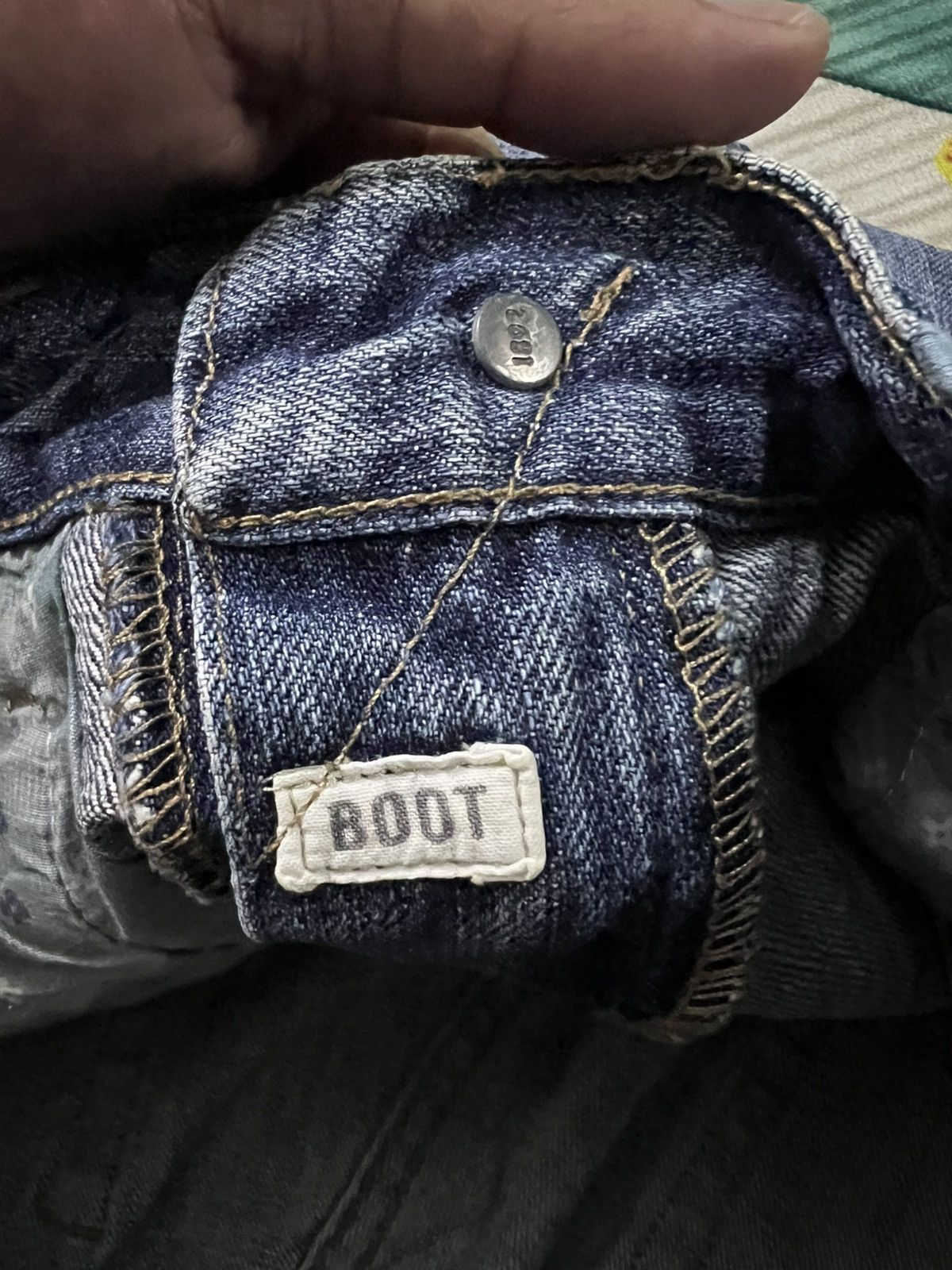 Abercrombie & Fitch 💥Flare💥Abercrombie & Fitch Distressed Faded Jean Size US 33 - 24 Thumbnail
