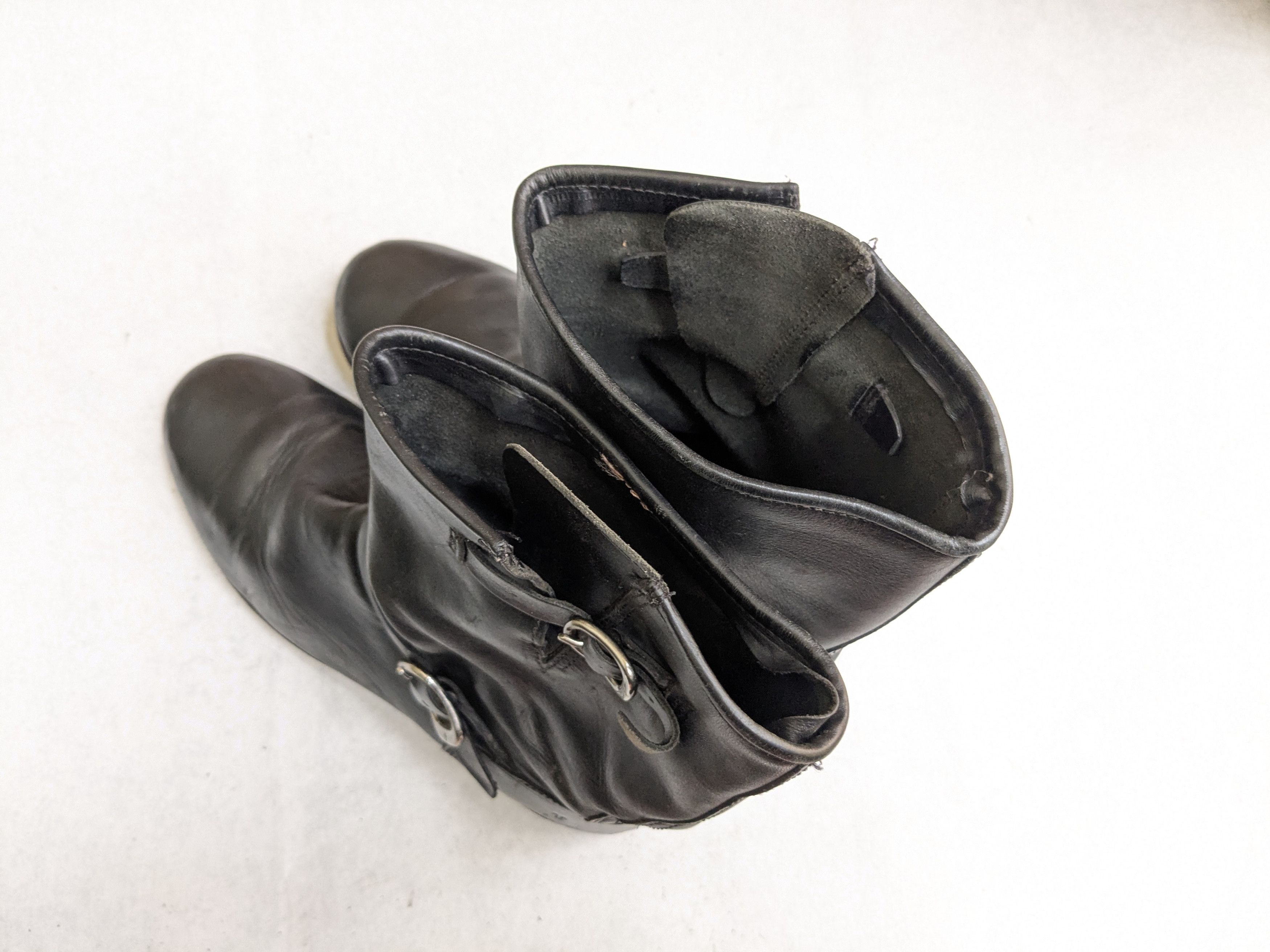 Frye Frye Engineer Boots Black Leather 10 M Leather Buckle Size US 10 / EU 43 - 13 Thumbnail