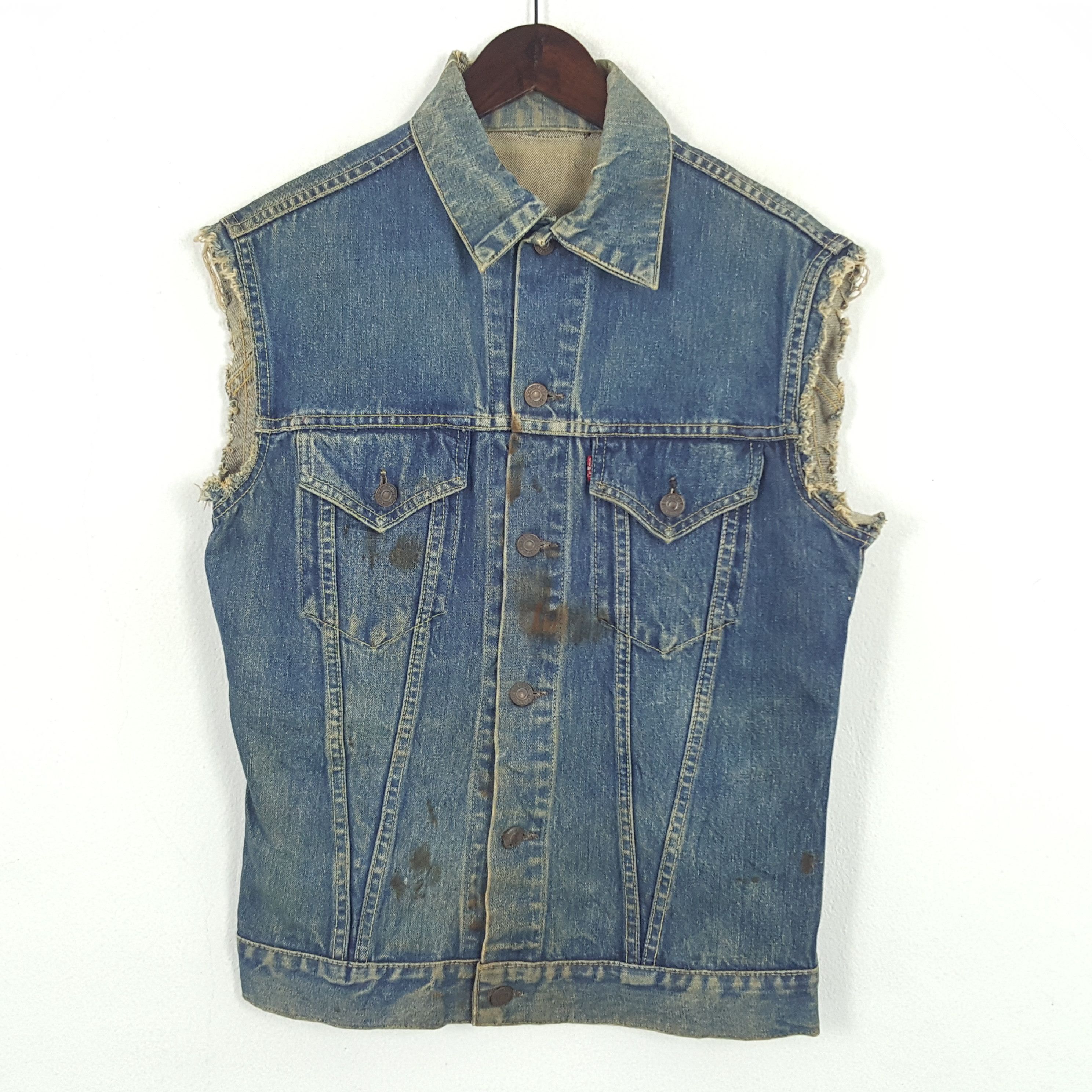 Levi's × Vintage Vintage Levi's Denim Sleeveless Jacket Size US S / EU 44-46 / 1 - 2 Thumbnail