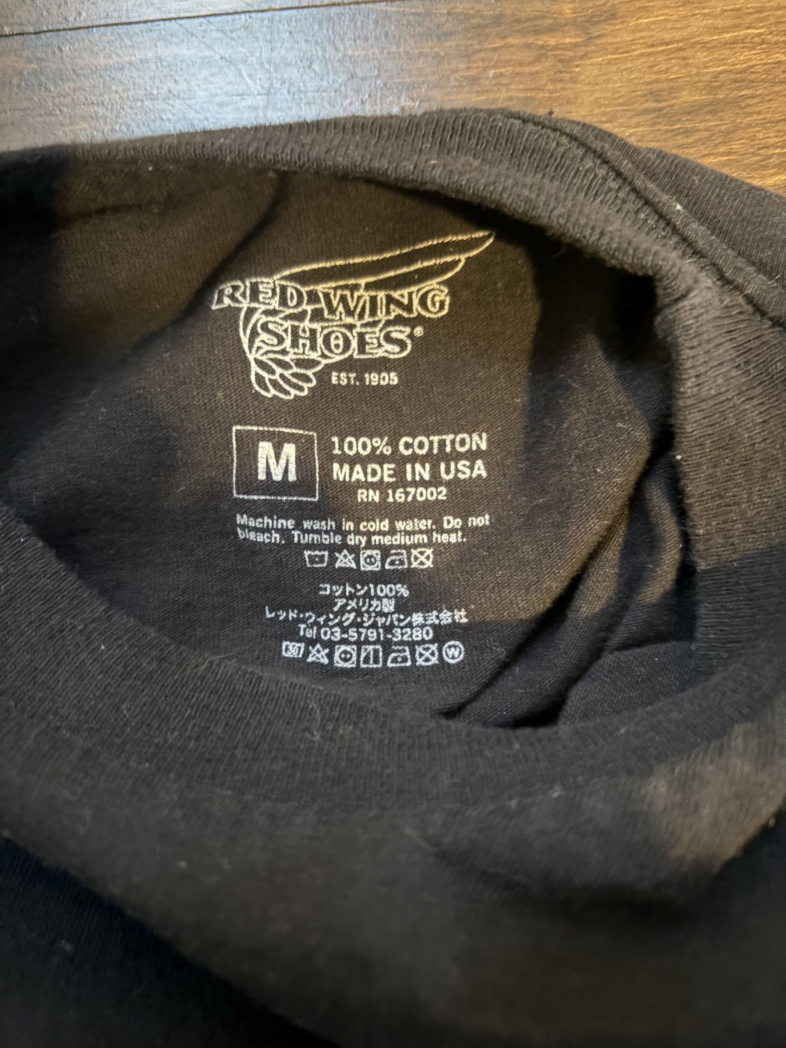 Red Wing Redwing Boots Shop T-Shirt - Black Size US M / EU 48-50 / 2 - 4 Thumbnail