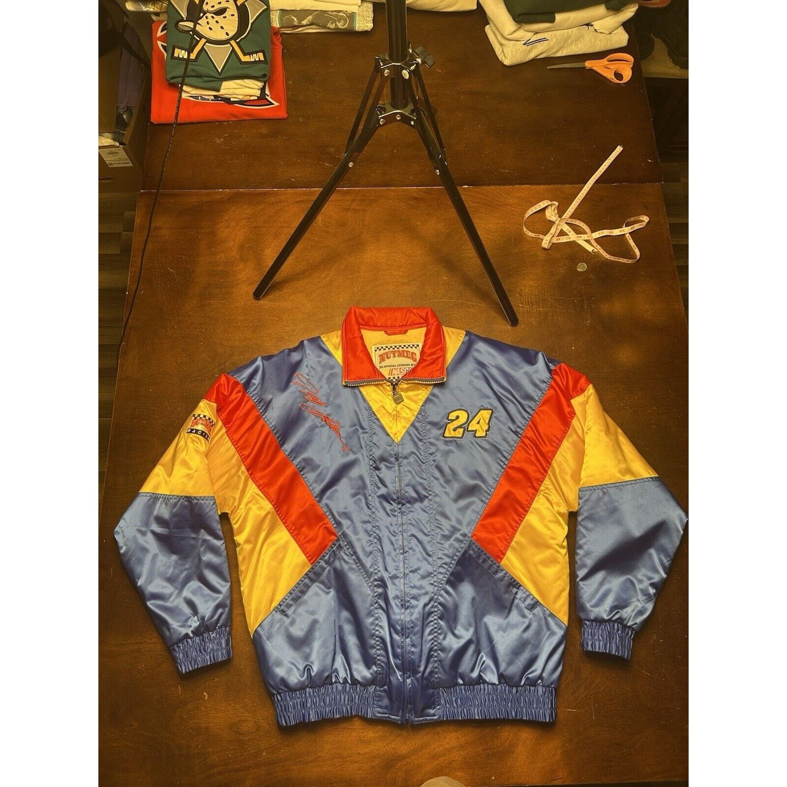 Nutmeg 90s/Y2K NASCAR Jeff Gordon #24 Nutmeg Racing Puffer Jacket Size US L / EU 52-54 / 3 - 15 Thumbnail