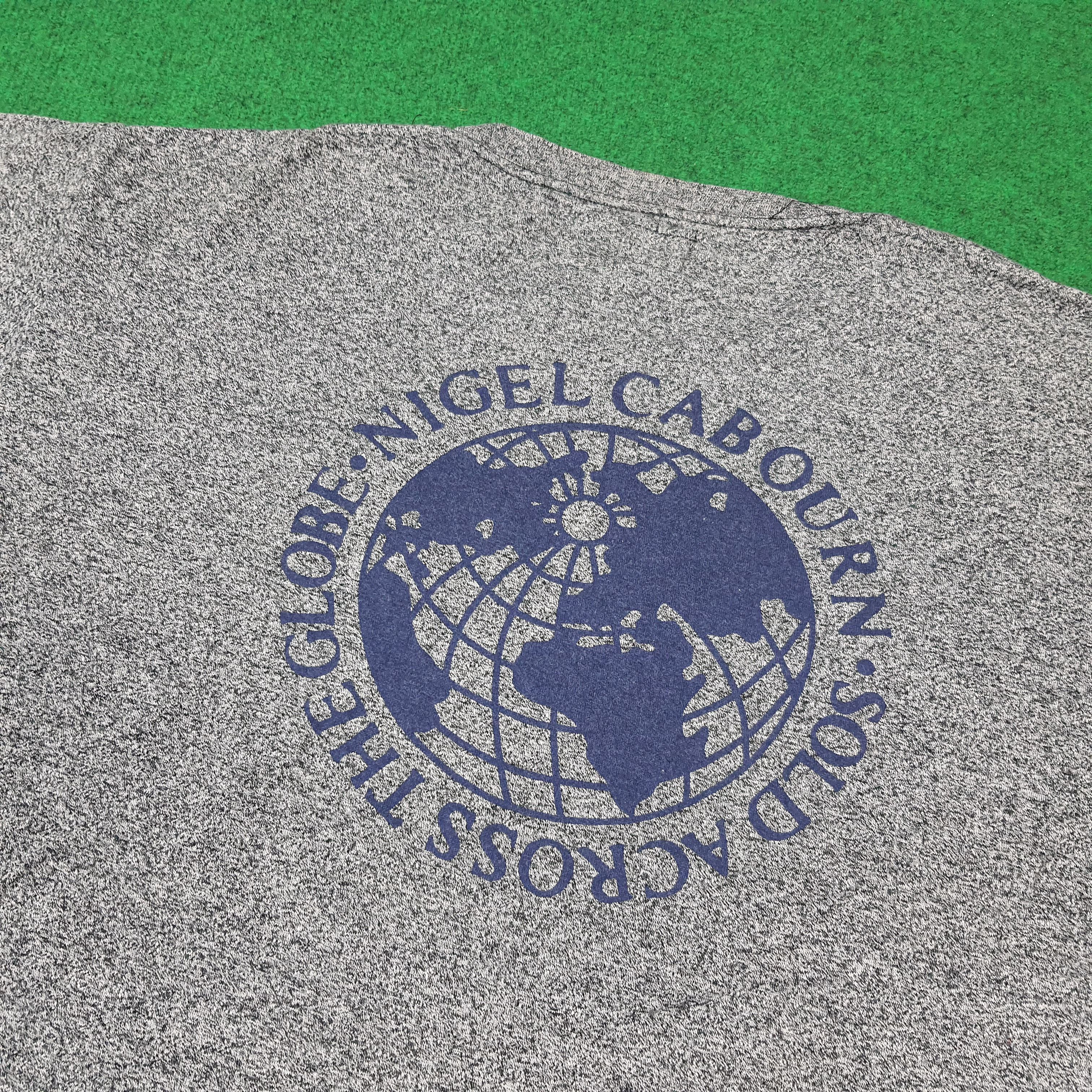 Nigel Cabourn Vintage Nigel Cabourn Globe Graphic Boxy Tshirt C285N47 Size US L / EU 52-54 / 3 - 2 Thumbnail