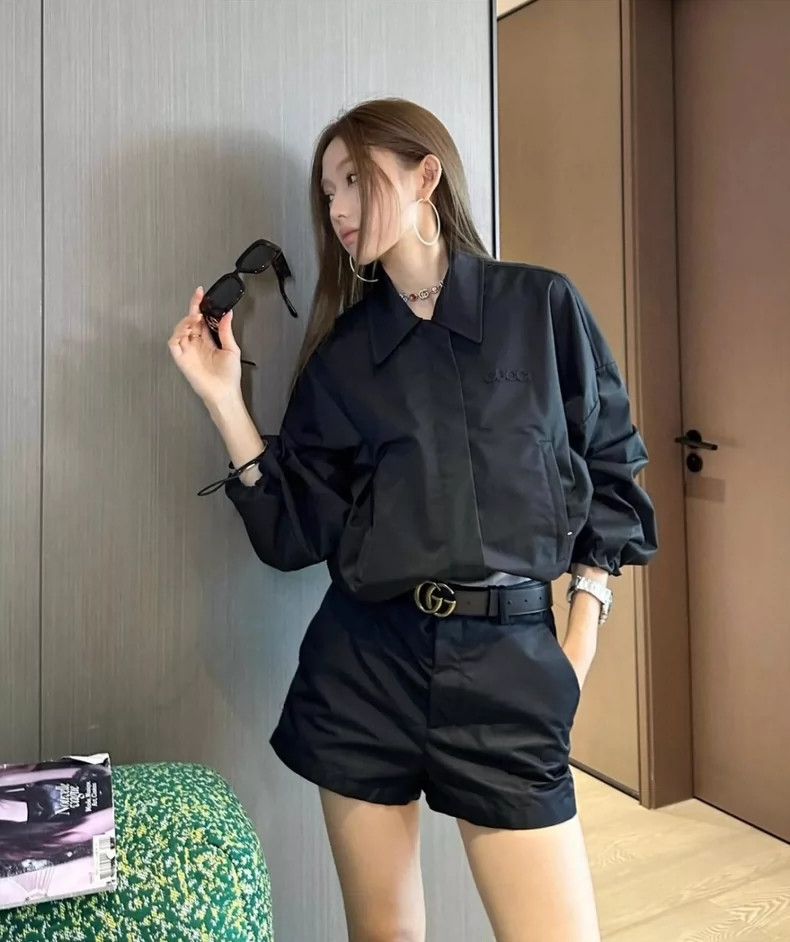 Gucci Gucci 24 Spring and Summer Black Drawstring Casual Jacket 2 Size XS / US 0-2 / IT 36-38 - 9 Thumbnail