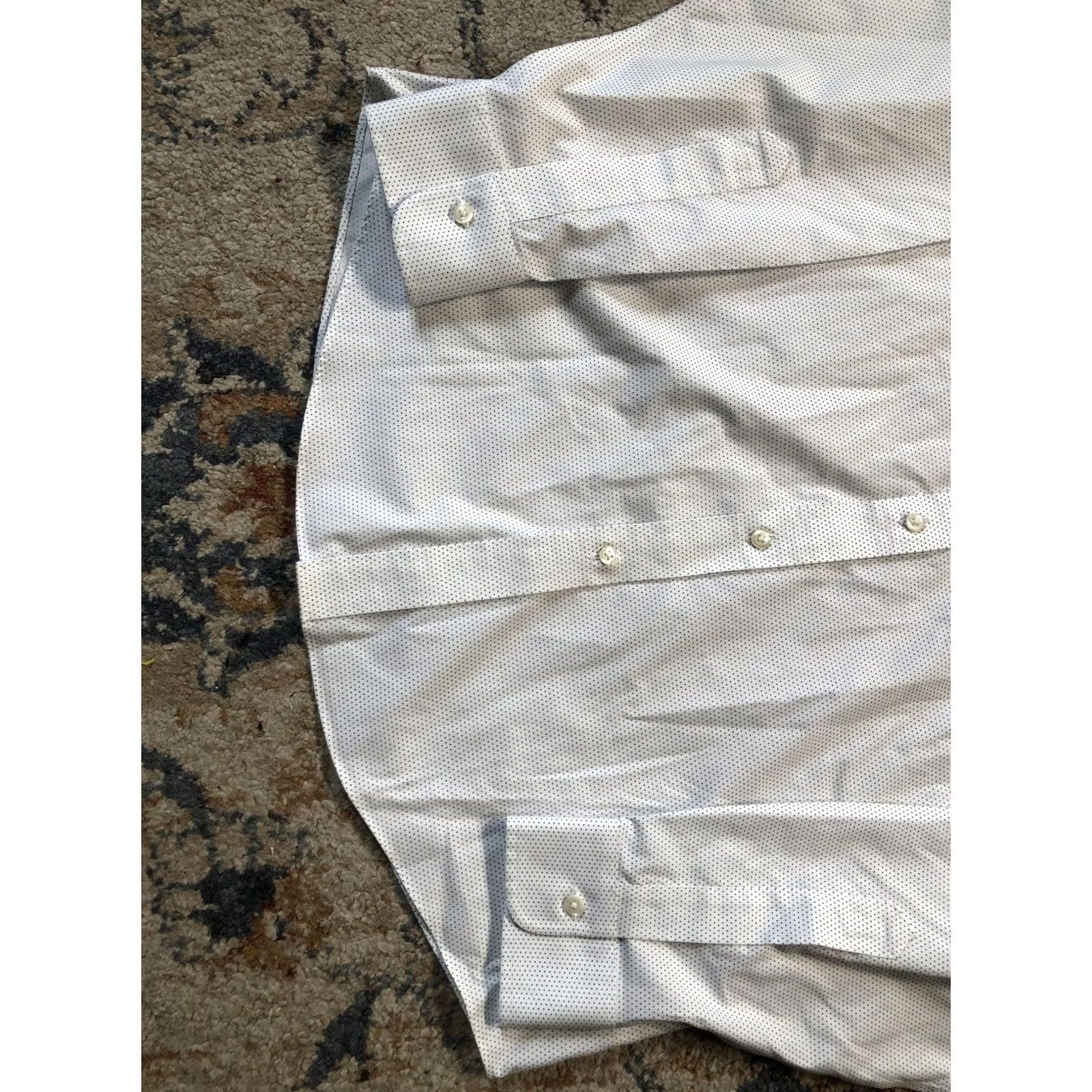 Brooks Brothers Brooks Brothers Dress Shirt Mens 15 32/33 Polka Dot Non-Iron Stretch Regent Size 40R - 3 Thumbnail