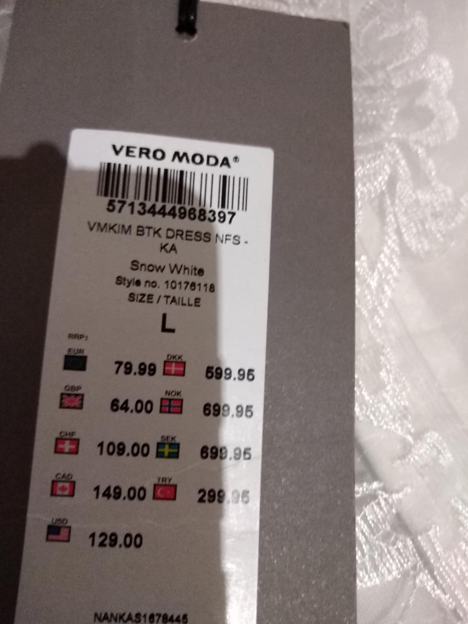 Us Versus Them Vero Moda Women's fitted dress with flared bodice Size L / US 10 / IT 46 - 4 Thumbnail