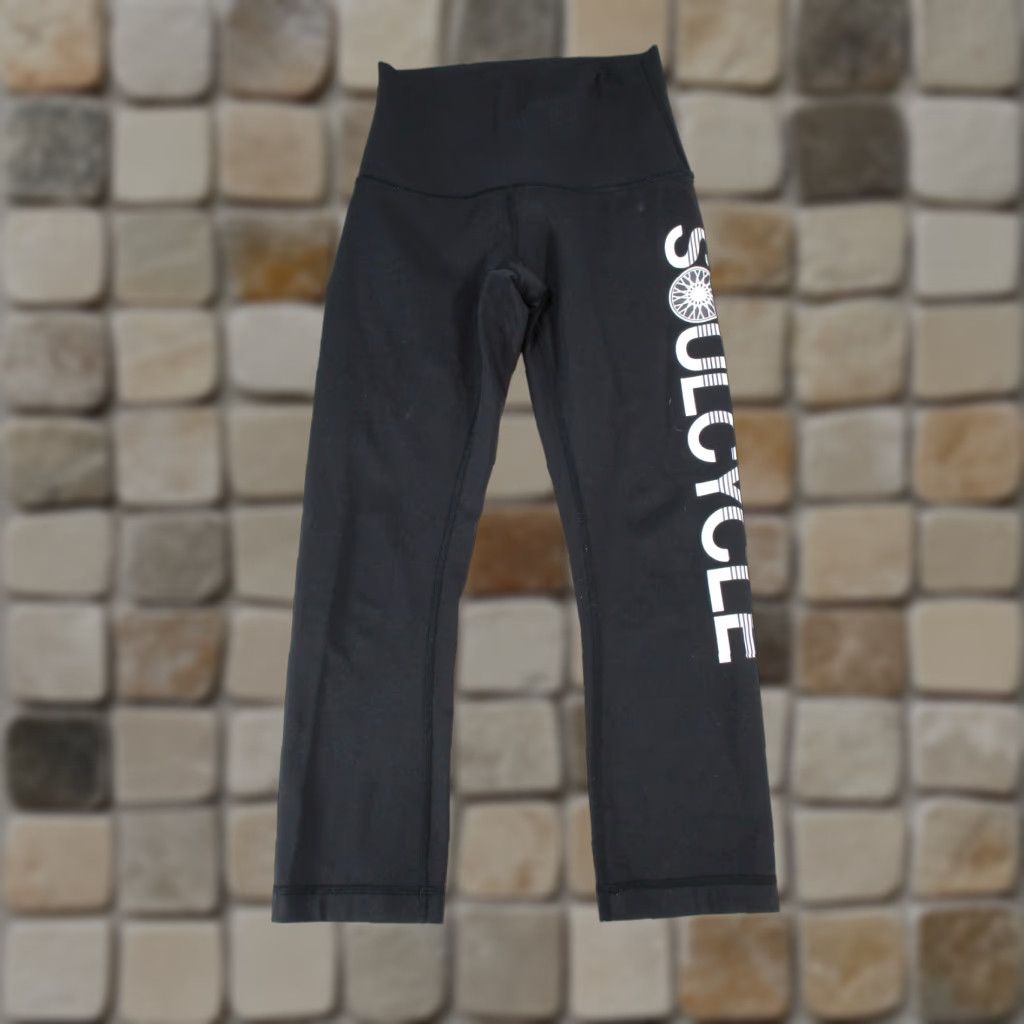 Lululemon Lululemon x Soulcycle Leggings Womens 4 Wunder Under Crop HR Black Cropped Leggings Athletic Activewear Size 4 Womens Black 90s Sports Size 27" / US 4 / IT 40 - 1 Thumbnail