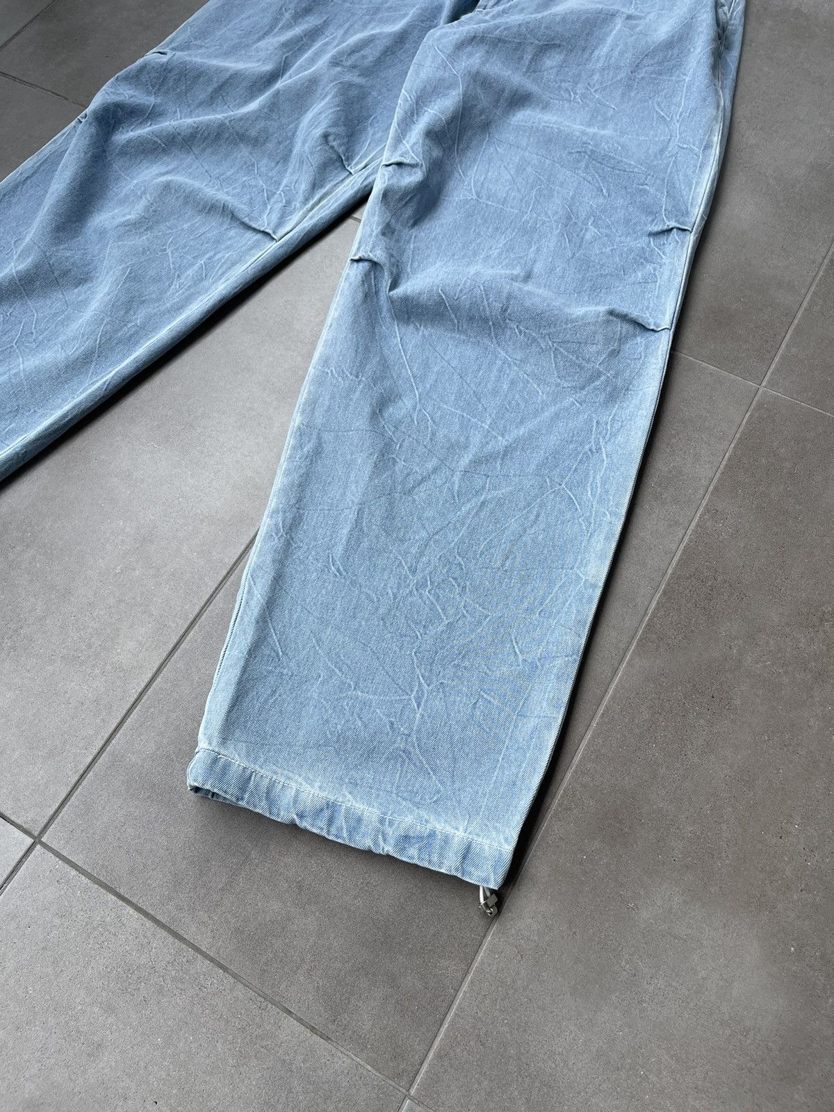 Solid Homme × Wooyoungmi !DS! SS23 Solid Homme Washed Indigo Denim Pants Size US 34 / EU 50 - 9 Thumbnail