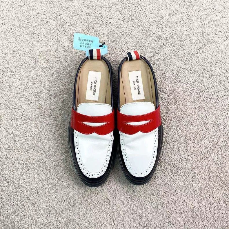 Thom Browne Thom Browne Red and white leather shoes Size US 6.5 / IT 36.5 - 2 Thumbnail