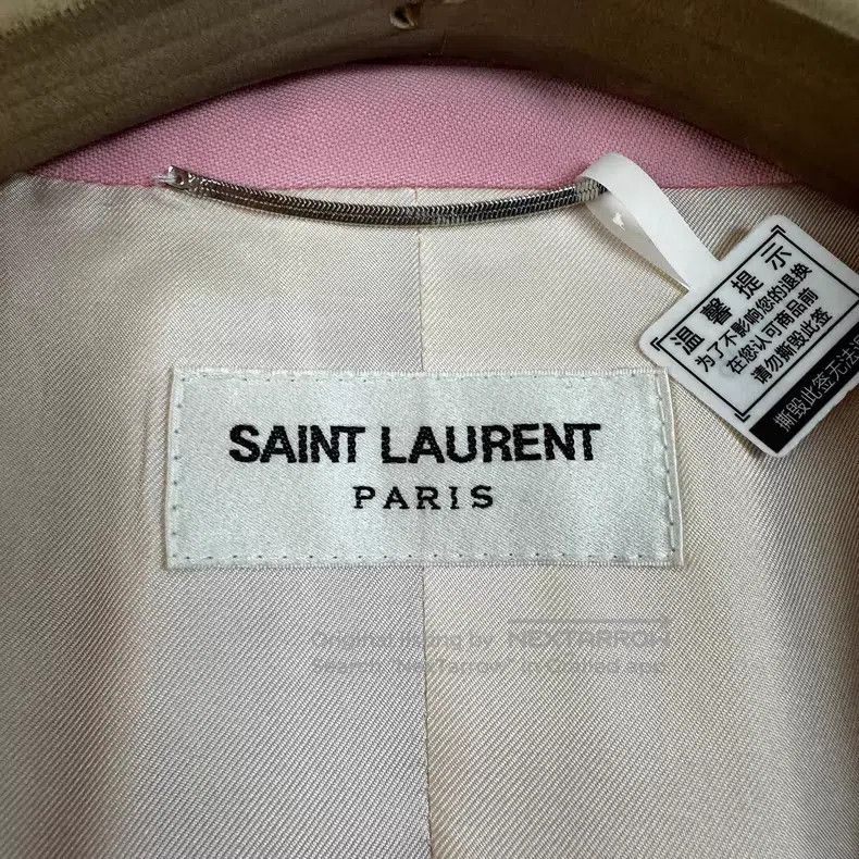 Saint Laurent Paris Saint Laurent Paris Ladies pink waist-cinching casual blaz Size L / US 10 / IT 46 - 6 Thumbnail