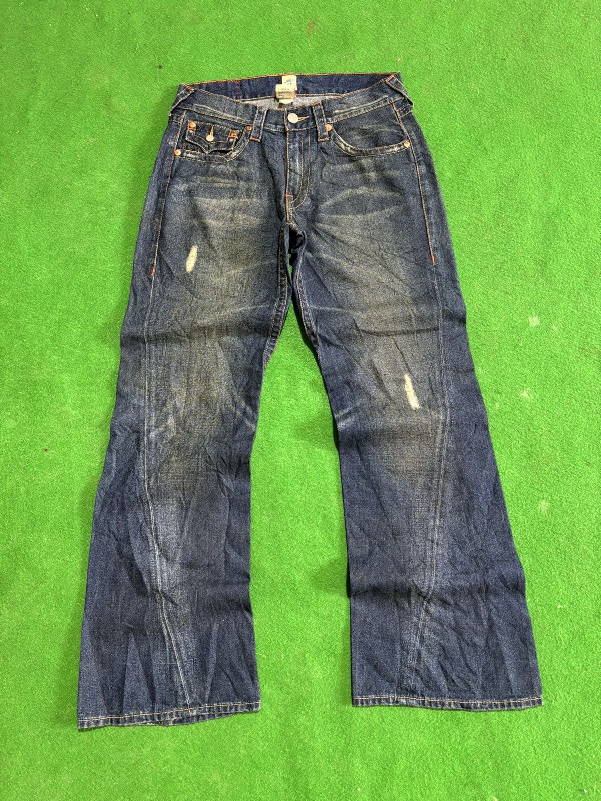 True Religion True Religion Joey (Mushroom back pocket) Flared Jeans 🍄‍🟫 Size US 33 - 3 Thumbnail