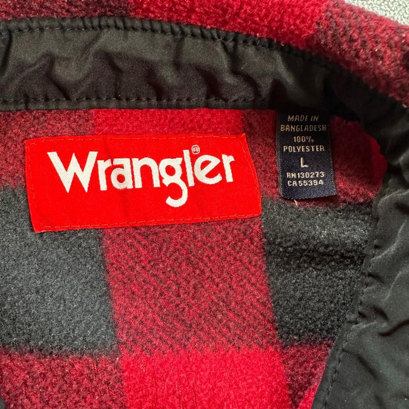 Wrangler Wrangler Buffalo Plaid Flannel Shirt Jacket L Mens Red Long Size US L / EU 52-54 / 3 - 4 Thumbnail