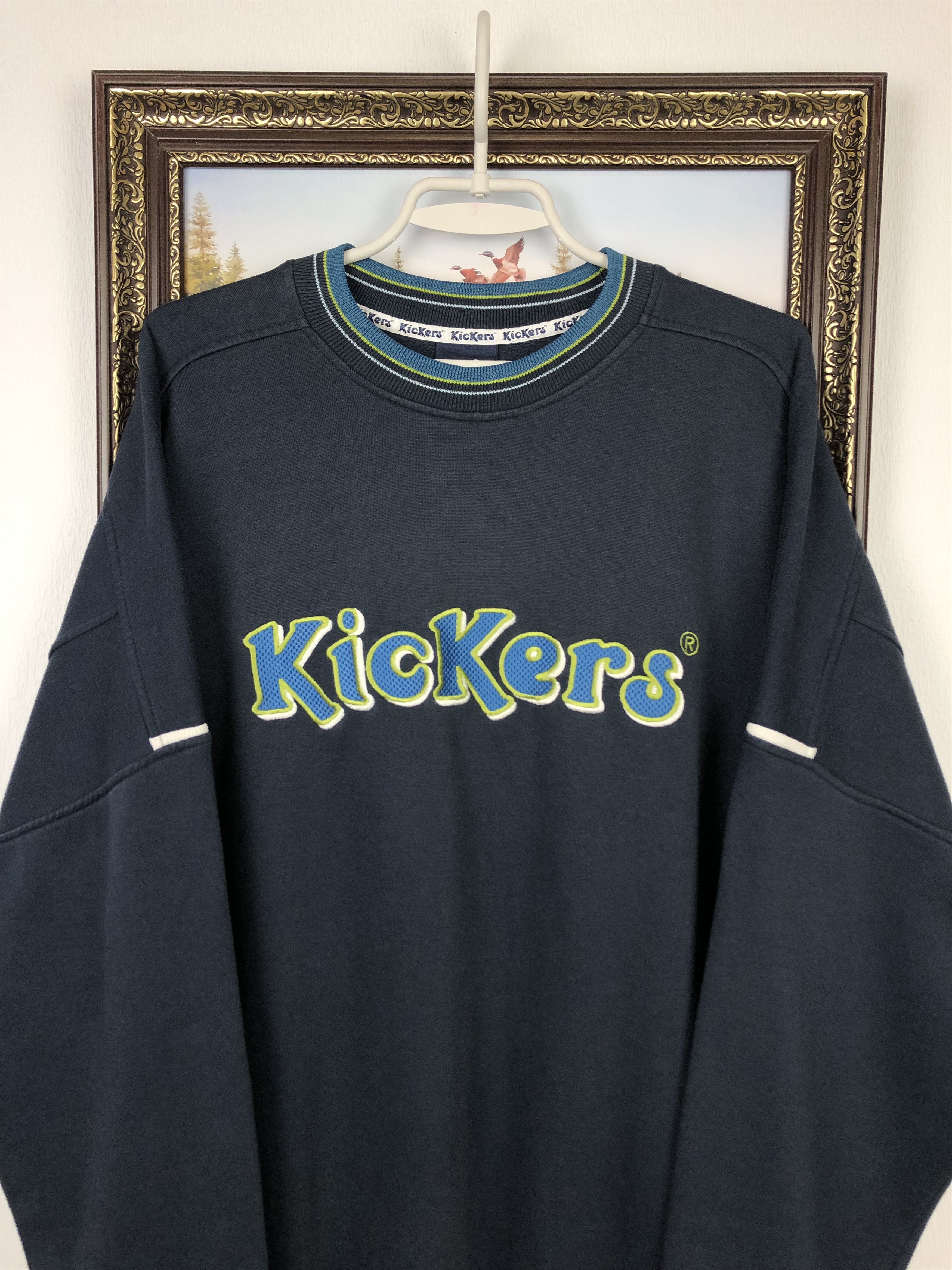 Hype Rare Vintage Vintage KicKers Crewneck Sweatshirt Big Central Embroidered Grailed