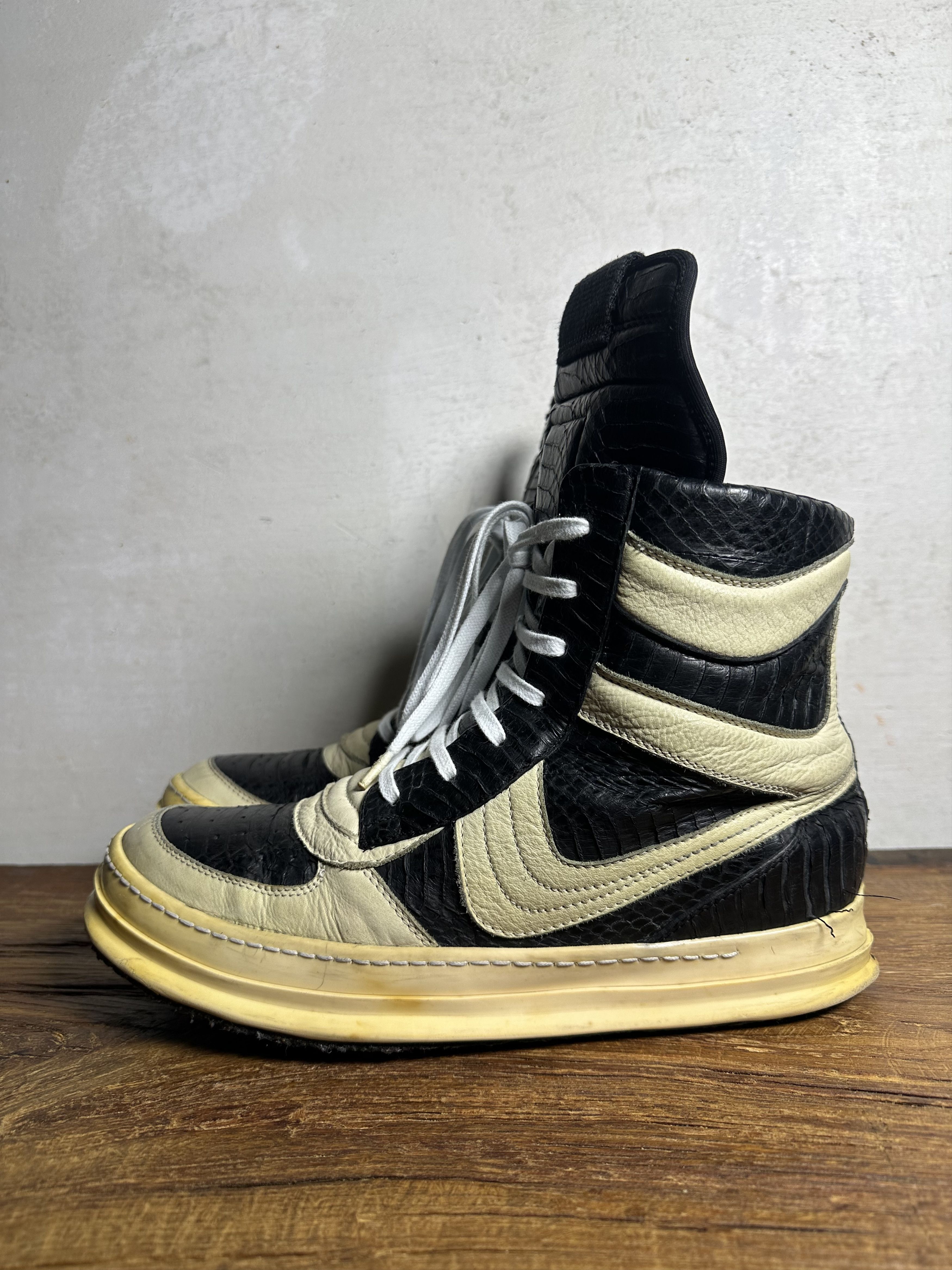 Rick Owens 1/40 Rick Owens Python Geobasket Dunk Antonioli Exclusive Size US 10 / EU 43 - 1 Thumbnail