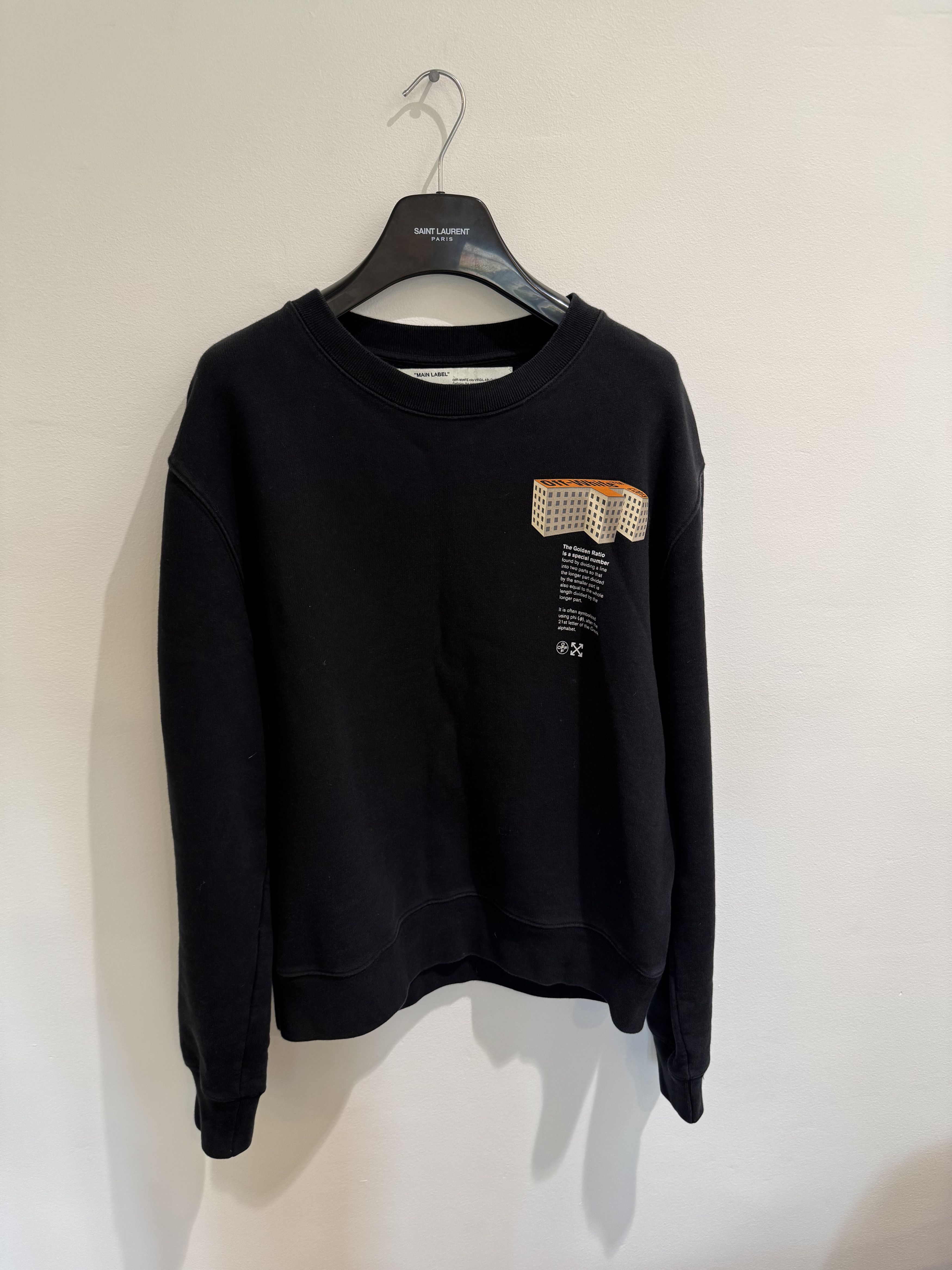 Off-White Off-White Sweatshirt - Black - Large Size US L / EU 52-54 / 3 - 1 Thumbnail