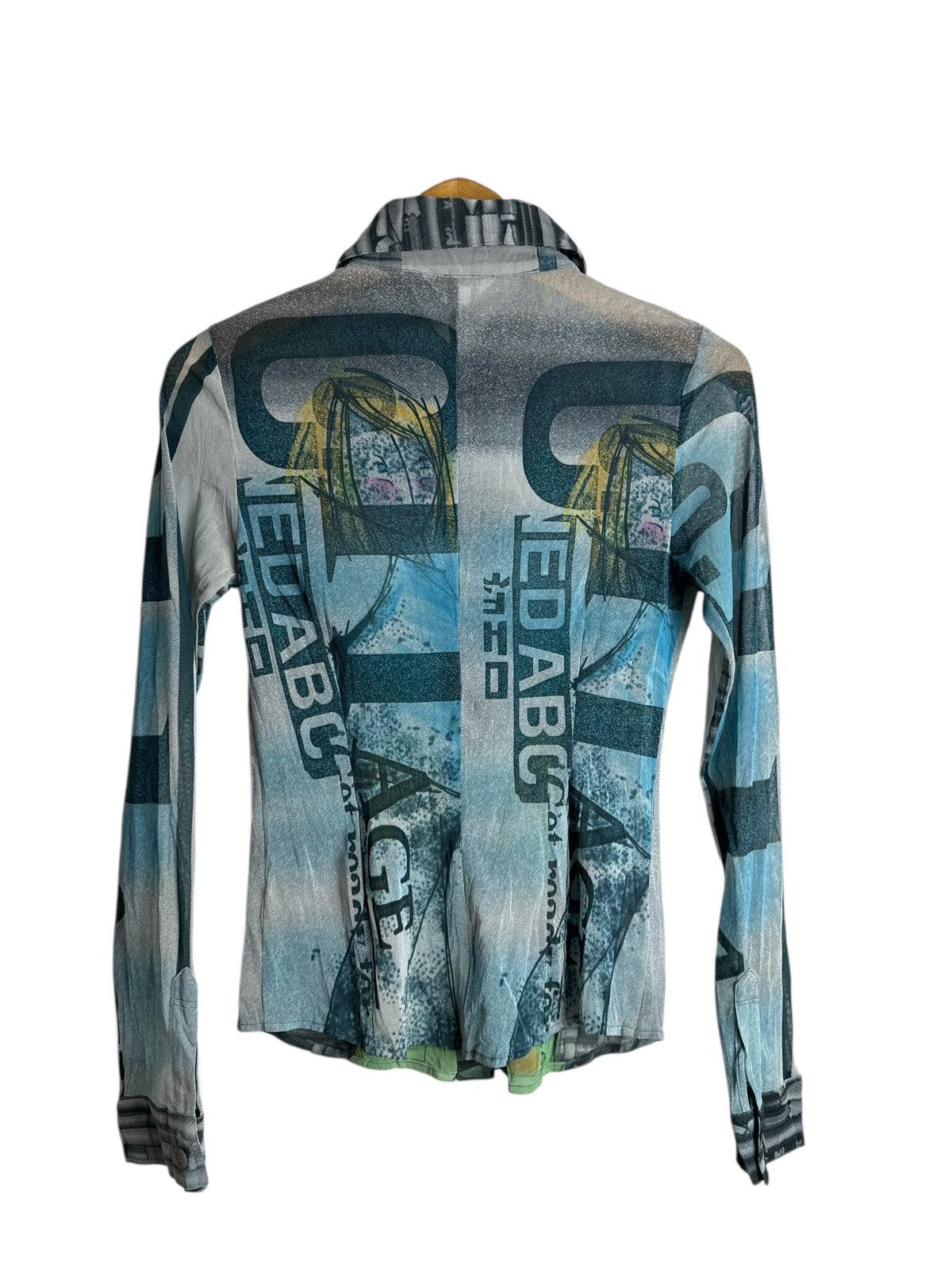 20471120 DEESSE SHIRT BUTTON AOP JEAN PAUL GAULTIER STYLE Size XS / US 0-2 / IT 36-38 - 2 Thumbnail