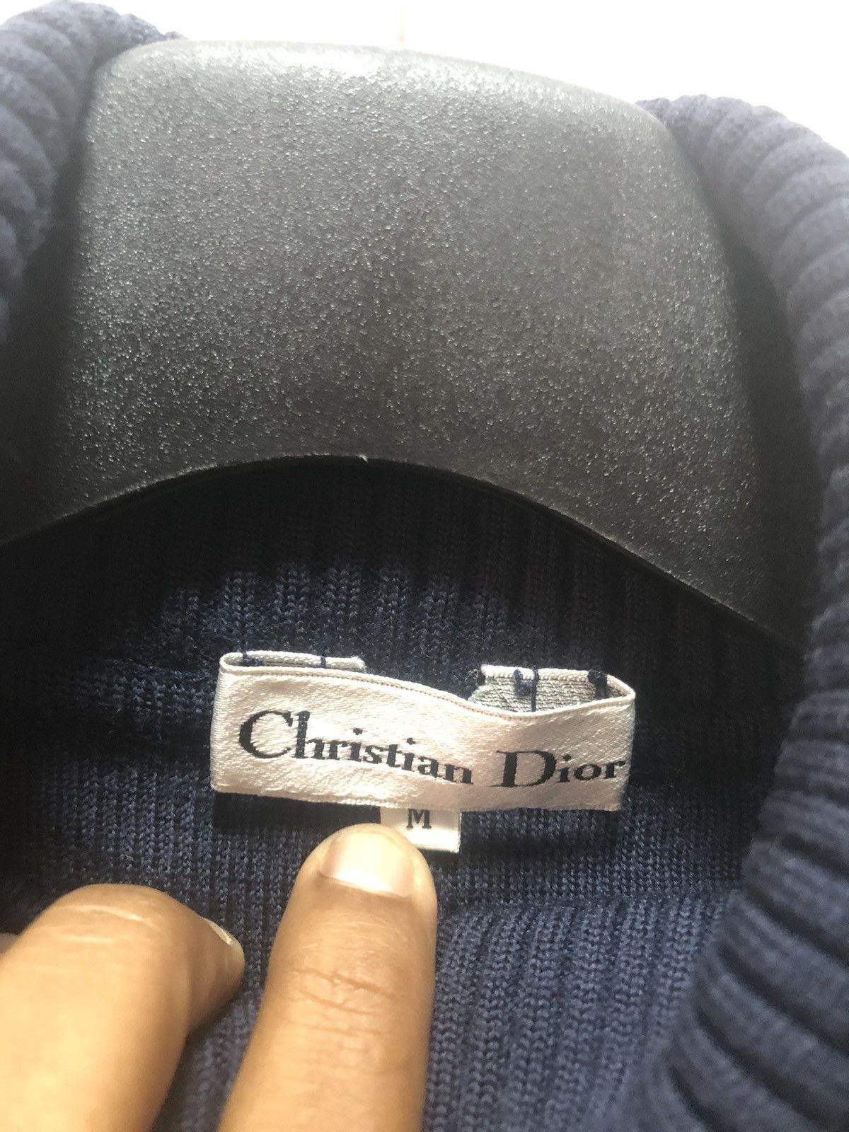 Christian Dior Monsieur CHRISTIAN DIOR Maxi Dress Turtleneck Knitwear Wool Hide Logo Size M / US 6-8 / IT 42-44 - 2 Thumbnail