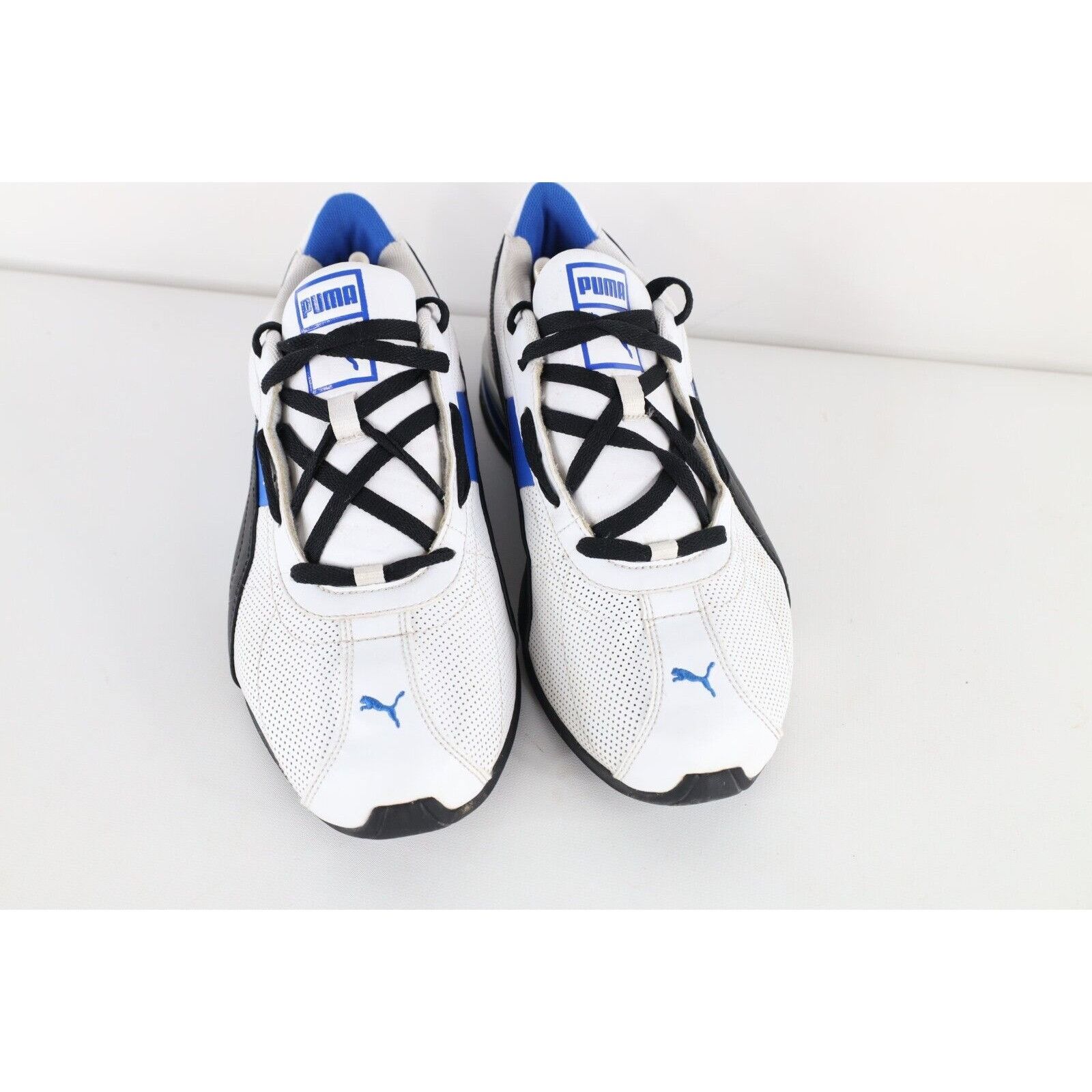 Puma × Vintage Vintage Y2K Puma Spell Out Turin Leather Sneakers Shoes Size US 11.5 / EU 44-45 - 2 Thumbnail