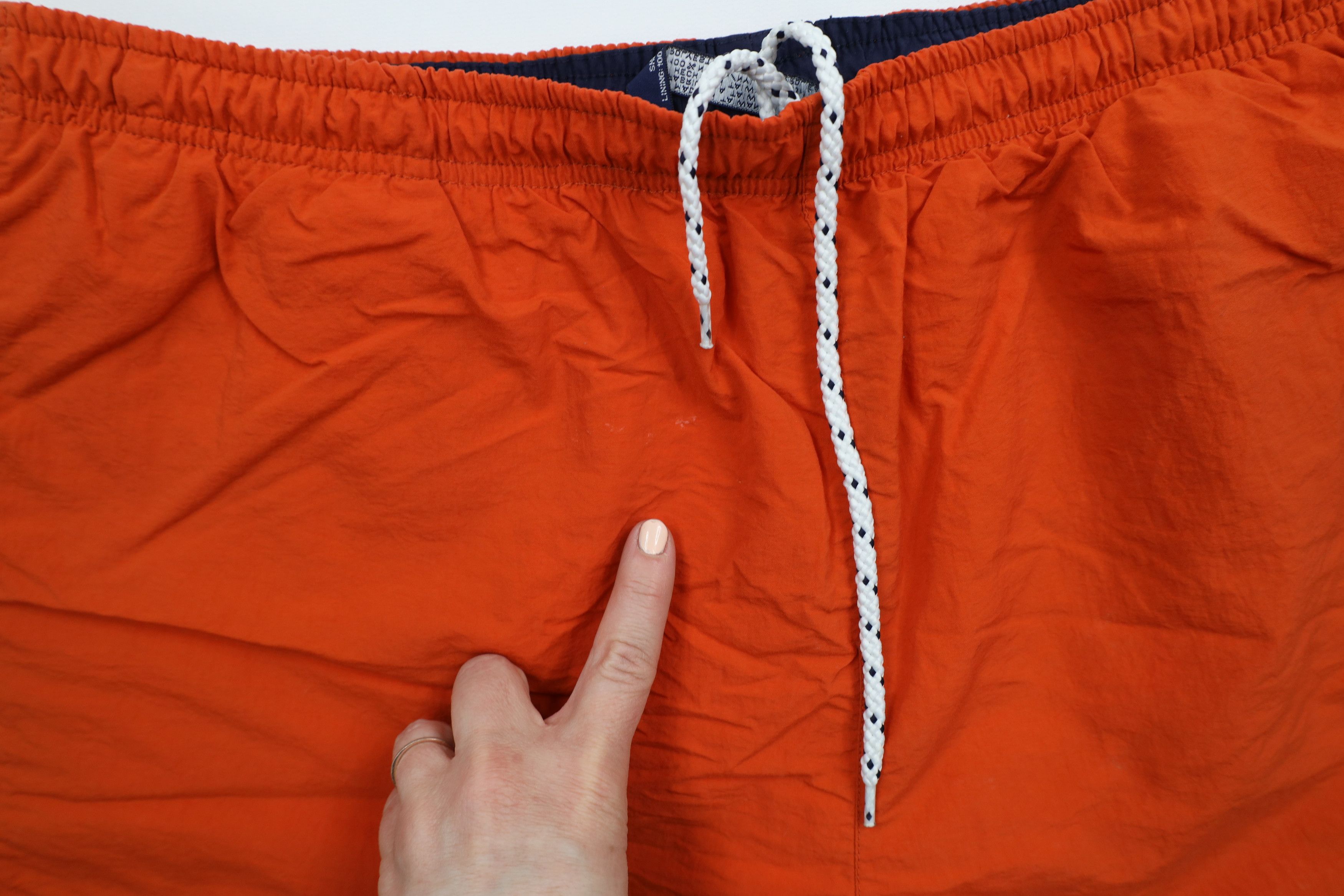 Tommy Hilfiger × Vintage Vintage 90s Tommy Hilfiger Above Knee Shorts Trunks Orange Size US 36 / EU 52 - 7 Thumbnail