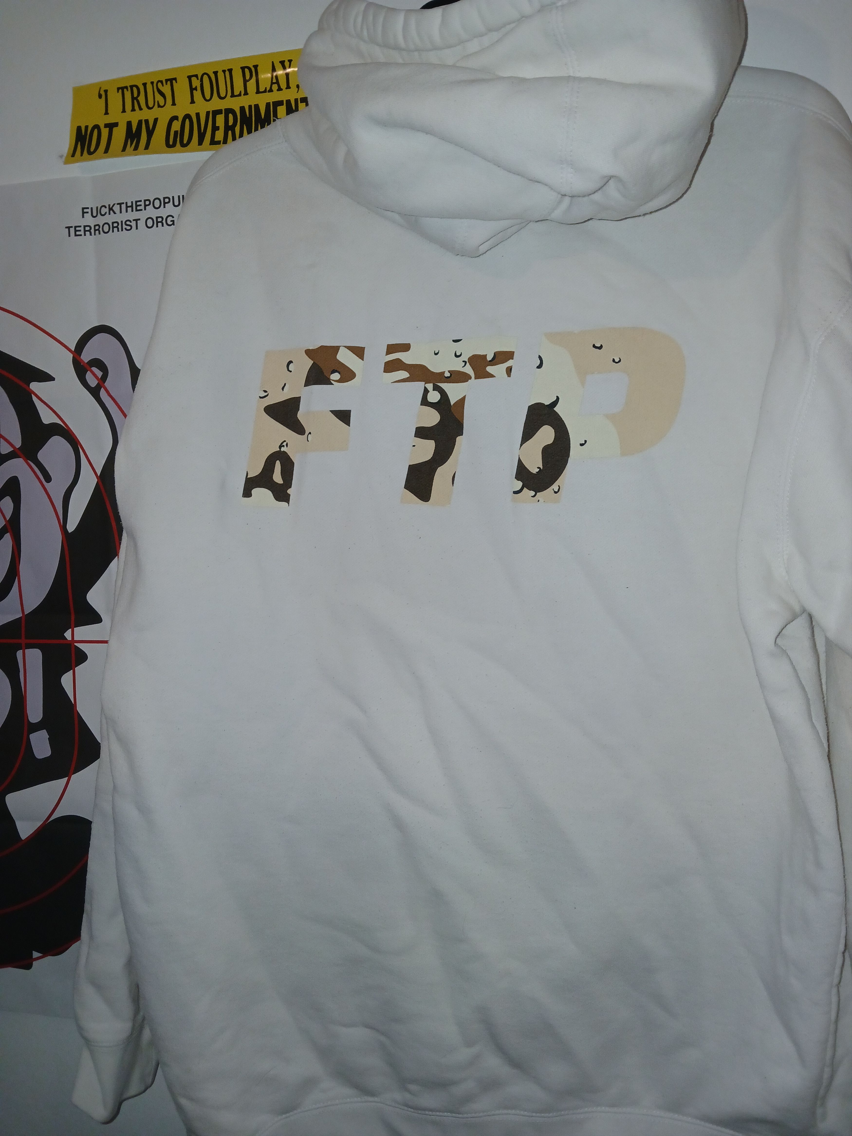 Fuck The Population FTP Puff Print Logo Hoodie | Grailed