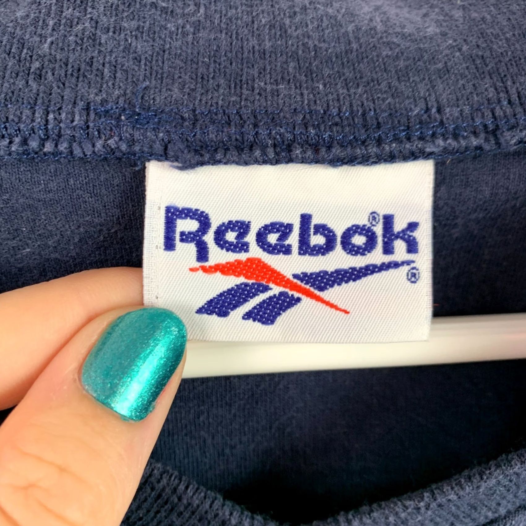 Reebok Vintage Reebok Polo Shirt Blue 90s V-Neck Short Sleeve XL Mens Polo Shirt Size US XL / EU 56 / 4 - 3 Thumbnail