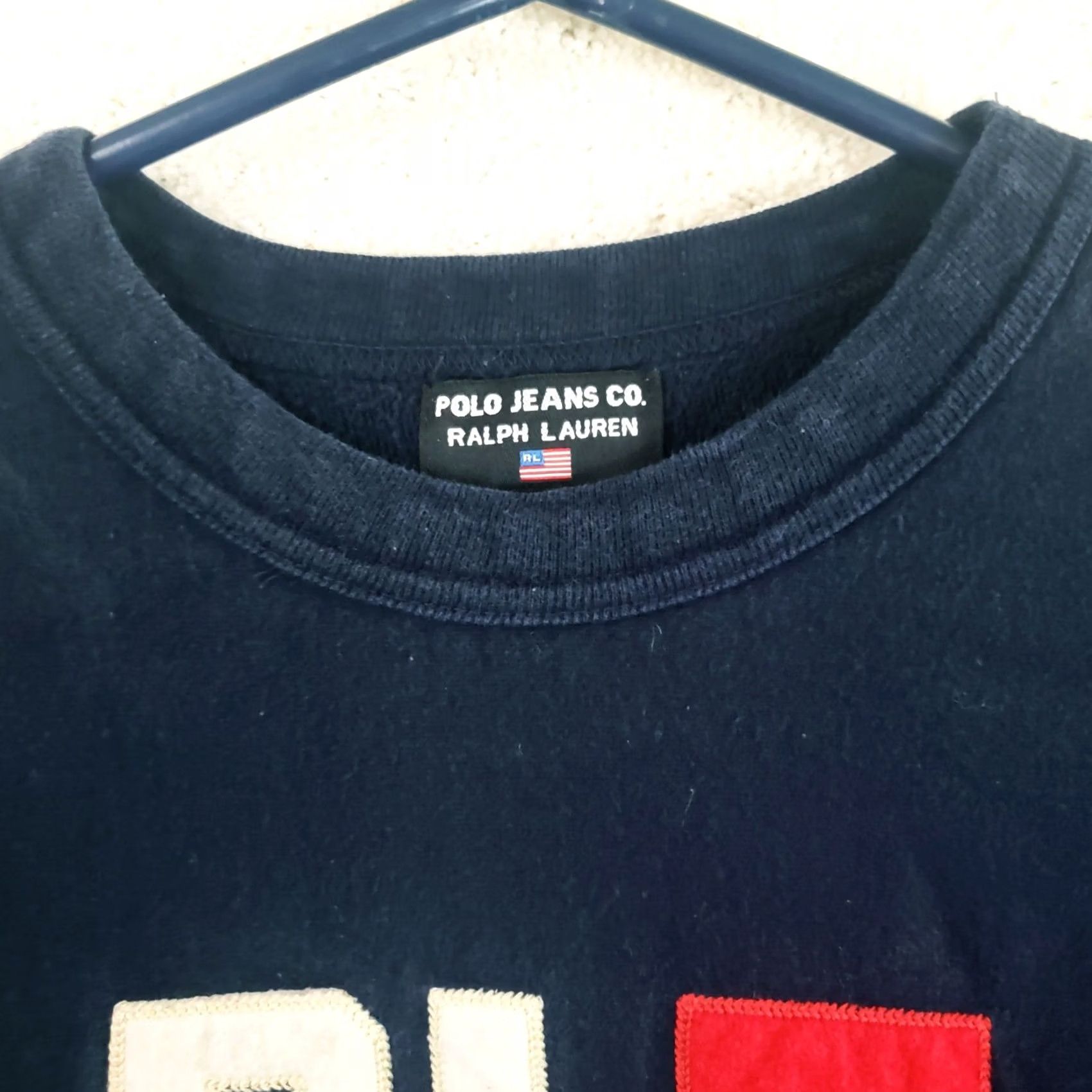 Vintage VINTAGE Polo Jeans Company Sweatshirt Crewneck Navy Blue 90s Mens Large Embroidered Logo Chest Comfort Fleece All Seasons Classic Designer Sportswear Size US L / EU 52-54 / 3 - 7 Thumbnail