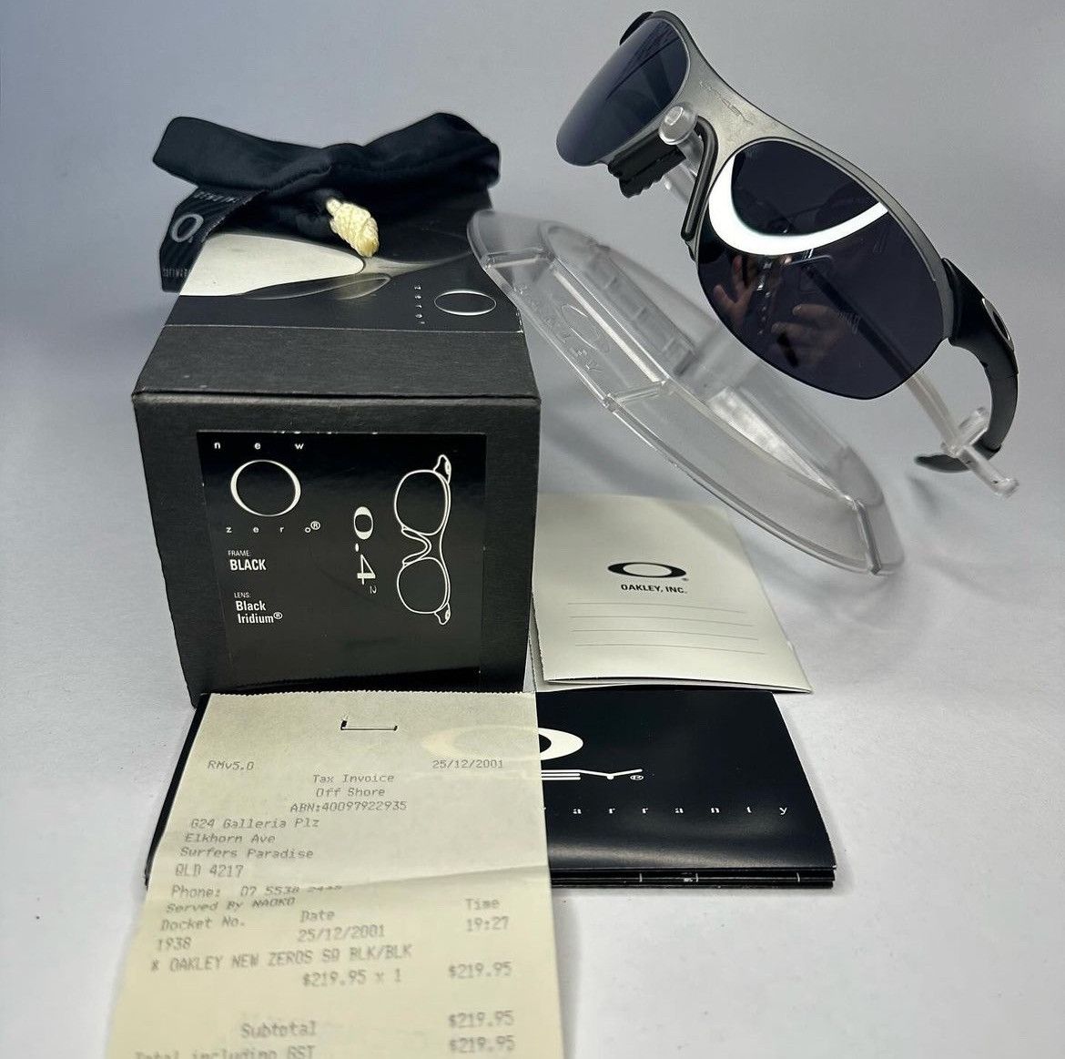 image of Oakley New Zero 0.4 Squared - Black Iridium (1999), Men's