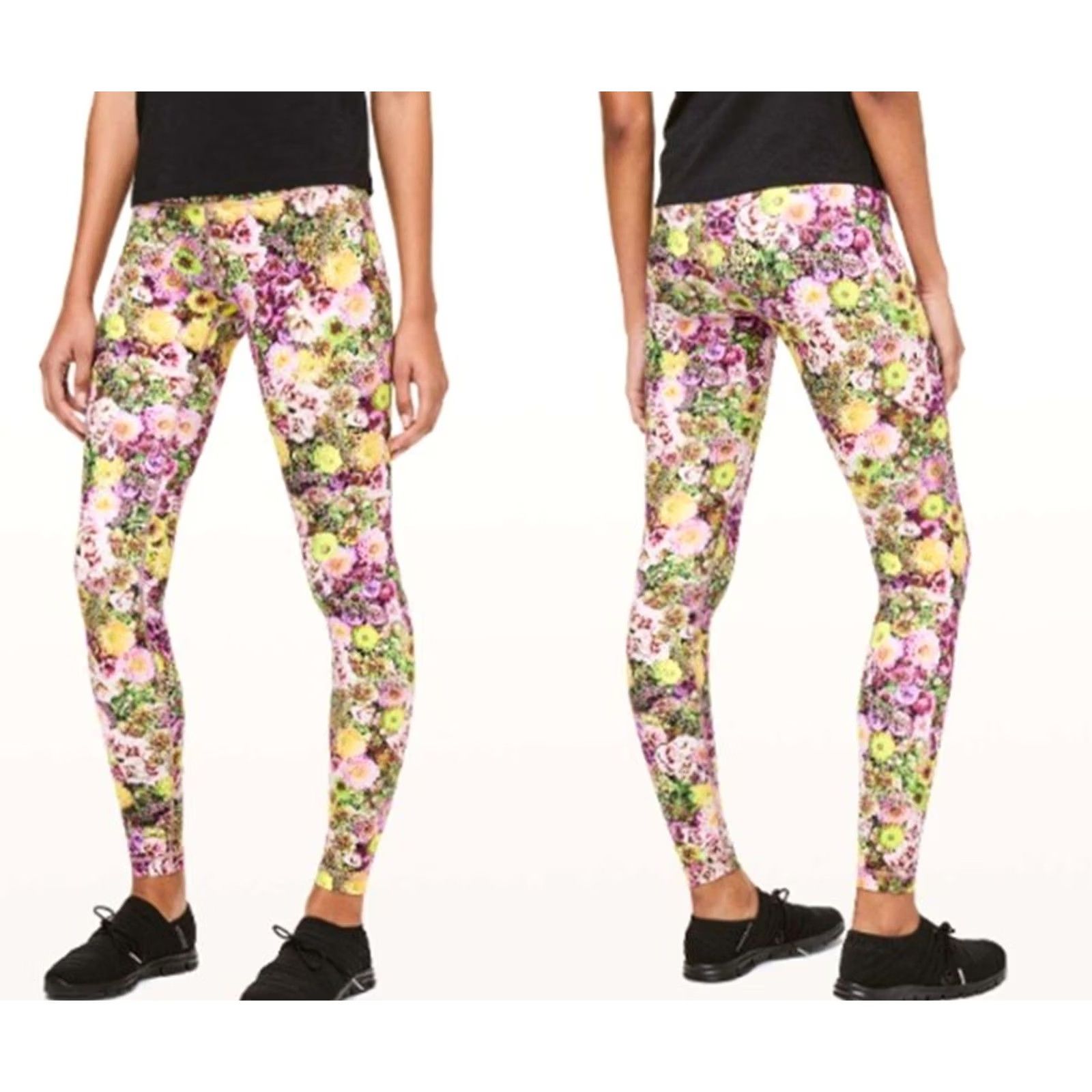 Lululemon Lululemon Wunder Under High Rise Tight Nulux 28" Inseam Inflorescent Multi Sz 4 Size ONE SIZE - 5 Thumbnail