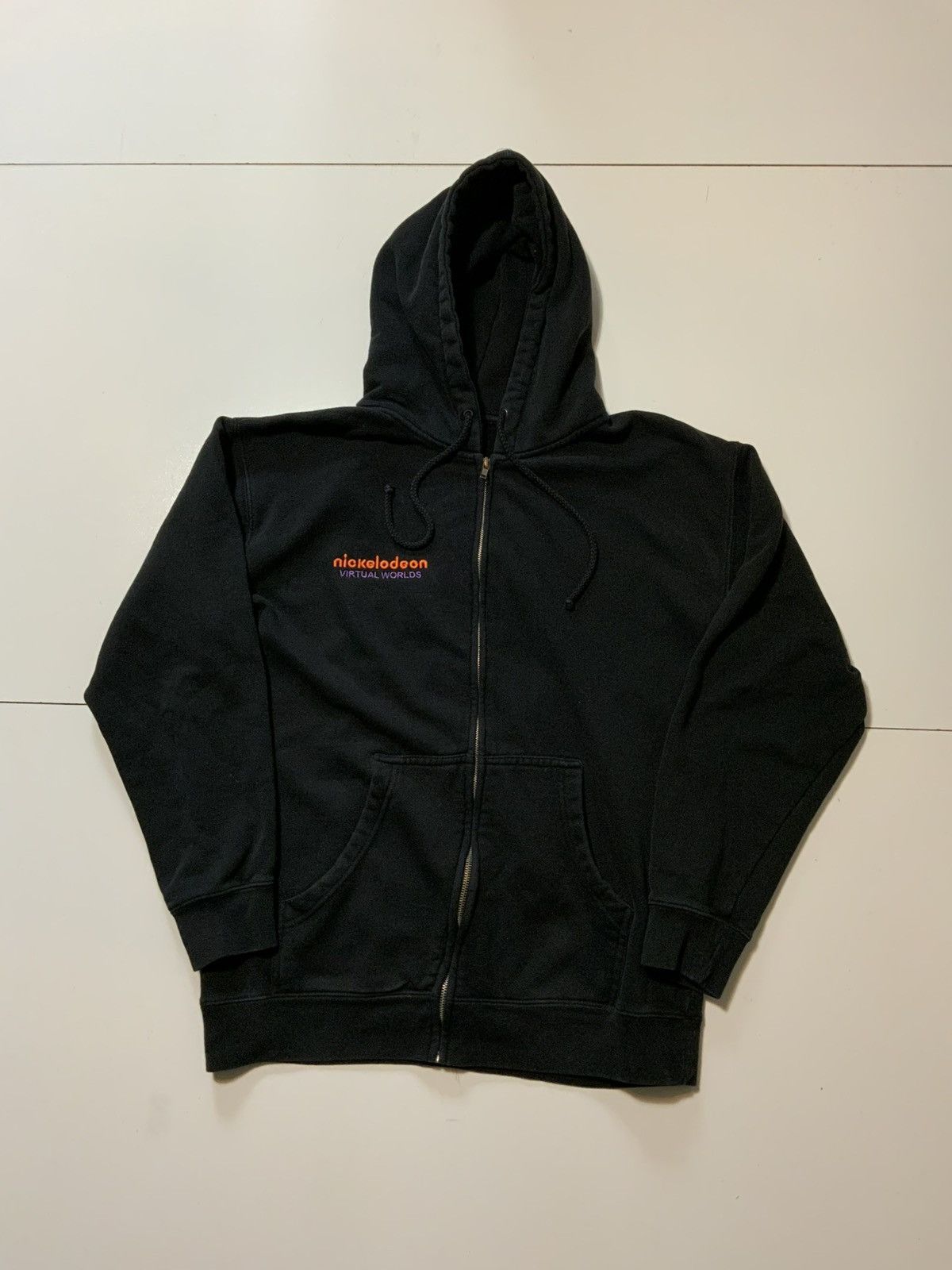 Nickelodeon Nickelodeon Virtual Worlds Embroidered Y2K Black Zip Hoodie Size US M / EU 48-50 / 2 - 2 Thumbnail