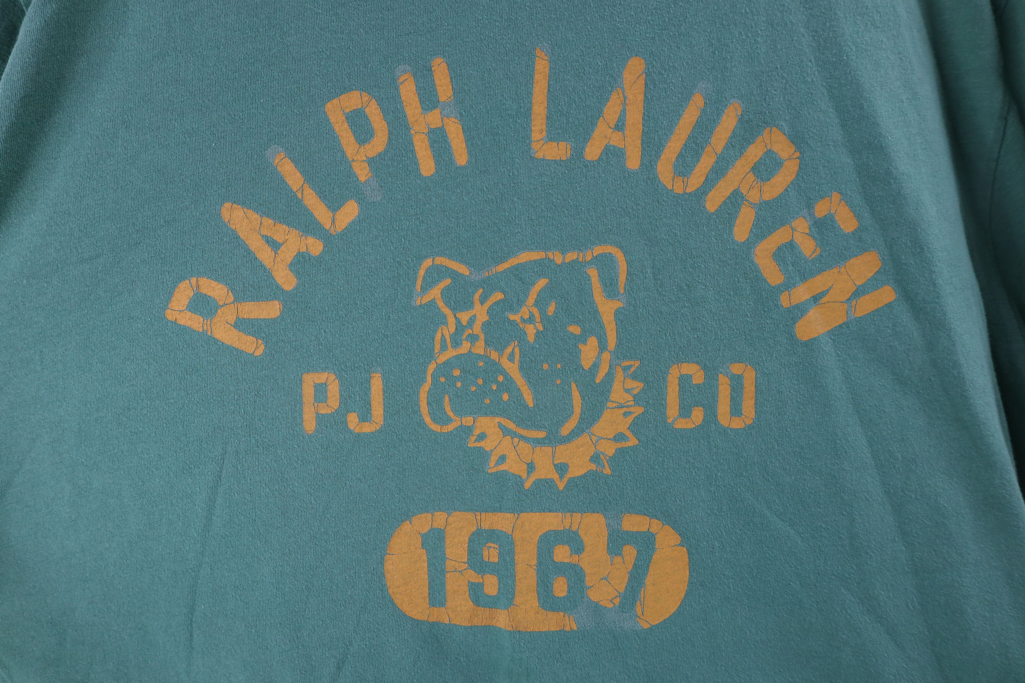 Ralph Lauren Vintage Ralph Lauren Spell Out Bulldog Short Sleeve T-Shirt Size US L / EU 52-54 / 3 - 4 Thumbnail