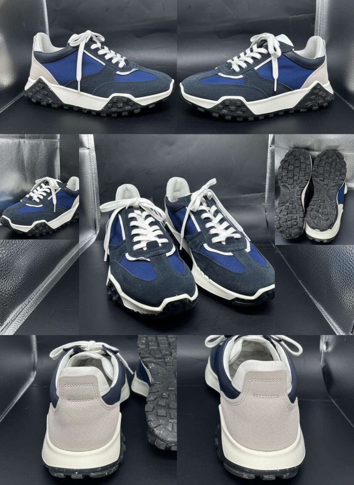 Ecco ECCO Men's Retro Sneaker Blue Suede & Textile Mesh Casual 11 Size US 11 / EU 44 - 1 Thumbnail