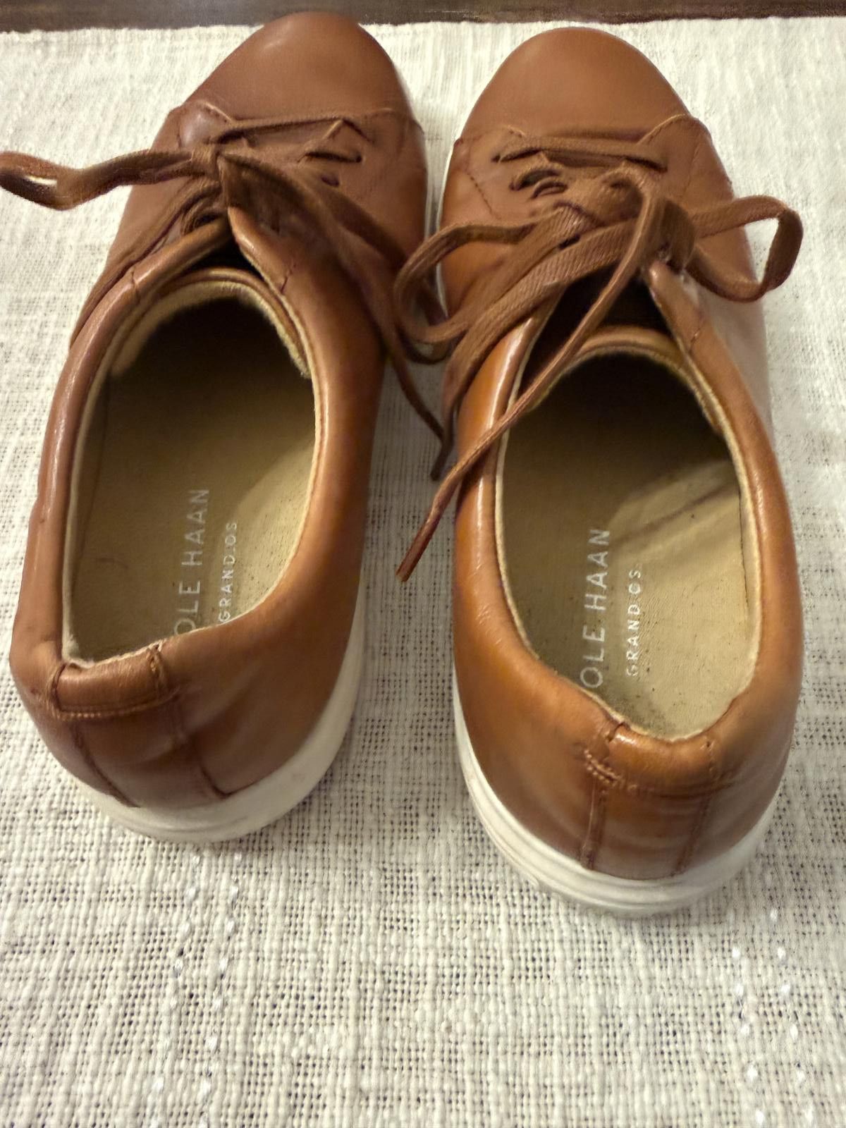 Cole Haan Cole Haan Men's Brown Leather Sneakers Size 9.5 M Size US 9 / EU 42 - 5 Thumbnail
