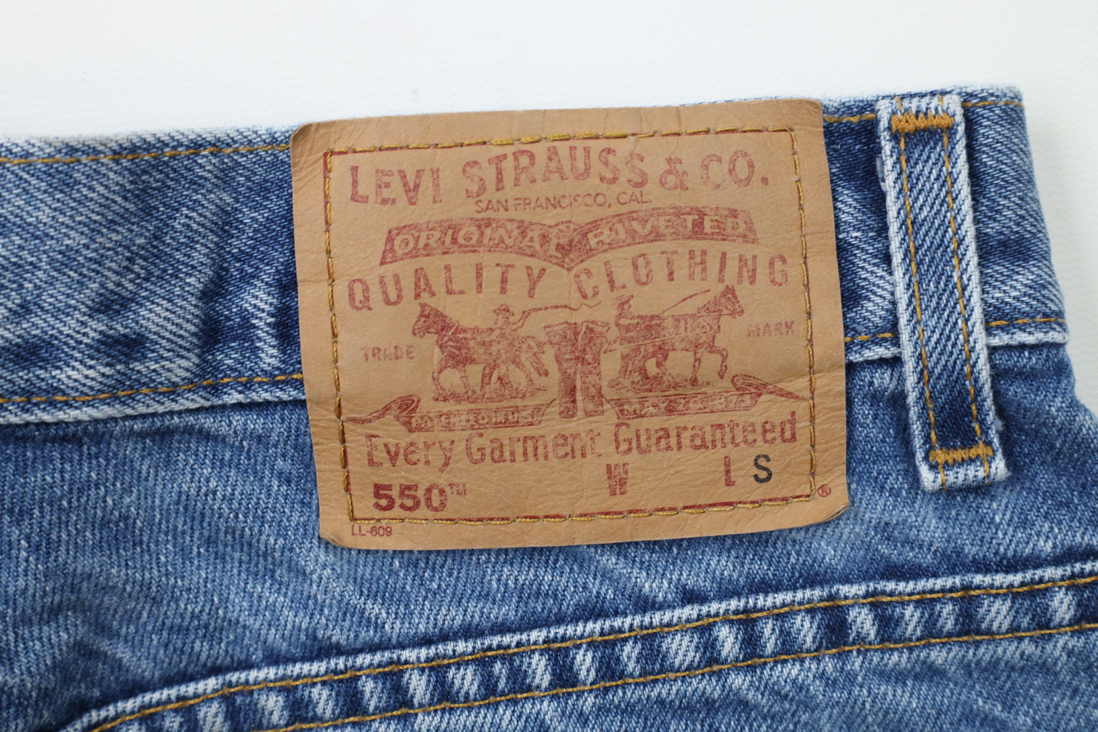 Levi's × Vintage Vintage Y2K 2002 Levis 550 Fit Tapered Leg Denim Jeans Size 34" / US 12 / IT 48 - 14 Thumbnail
