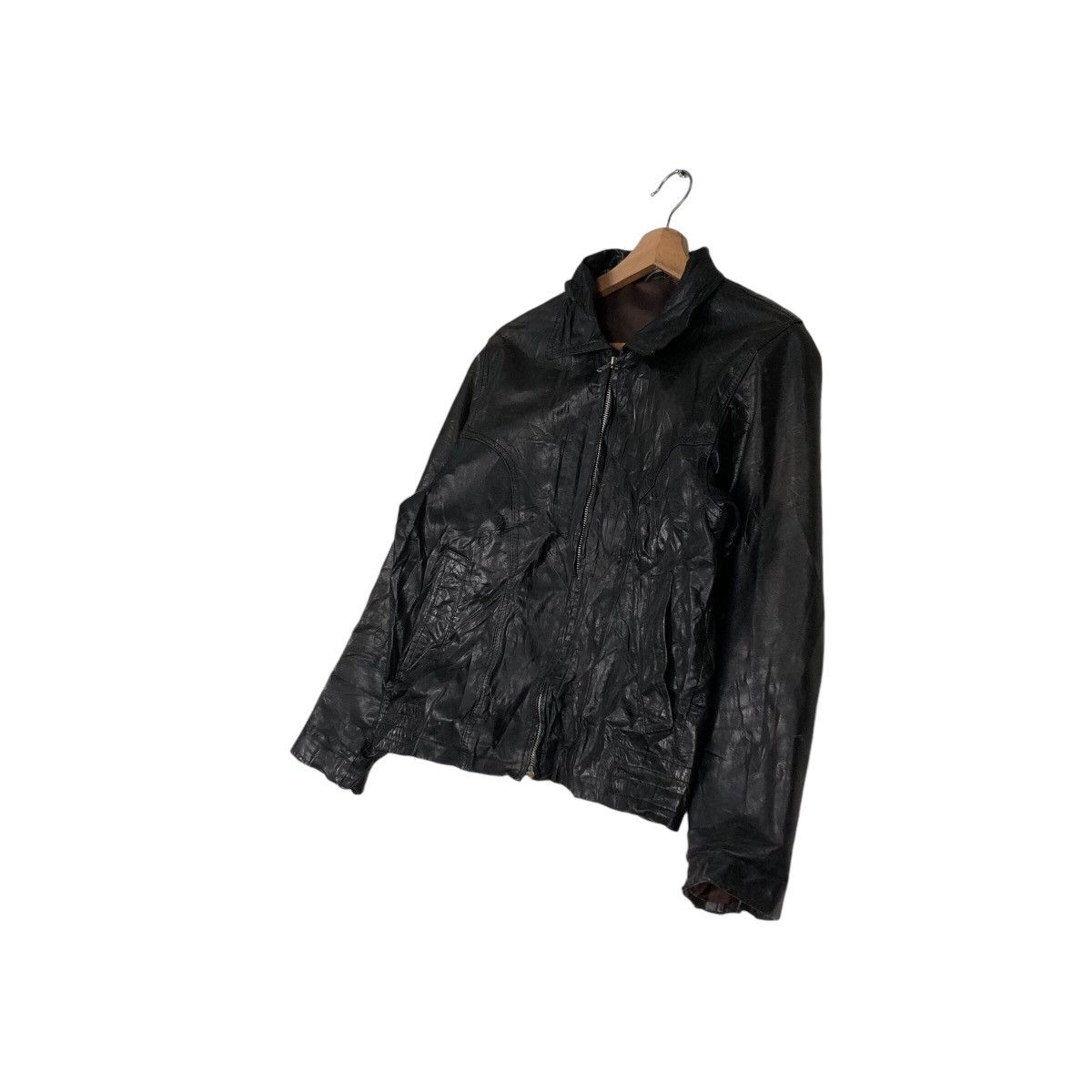 Japanese Brand 📌Vintage Biker Genuine Leather Jacket Skendel Issey Miyake Size US M / EU 48-50 / 2 - 3 Thumbnail