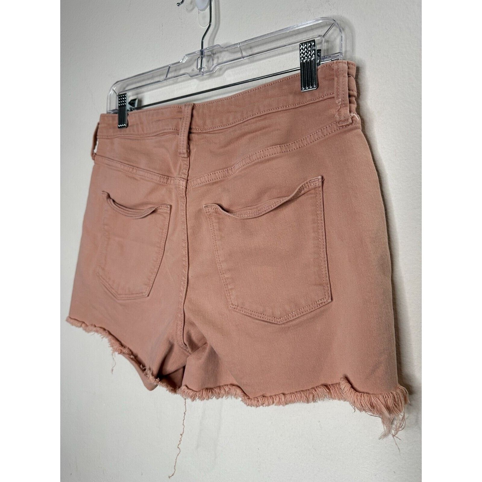 Other Universal Thread Peach High Rise Cut Off Raw Hem Shorts Size 29" - 6 Thumbnail