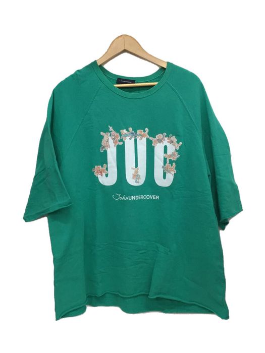 John Undercover T-Shirts Cotton Short Sleeve Logo Print Crewneck