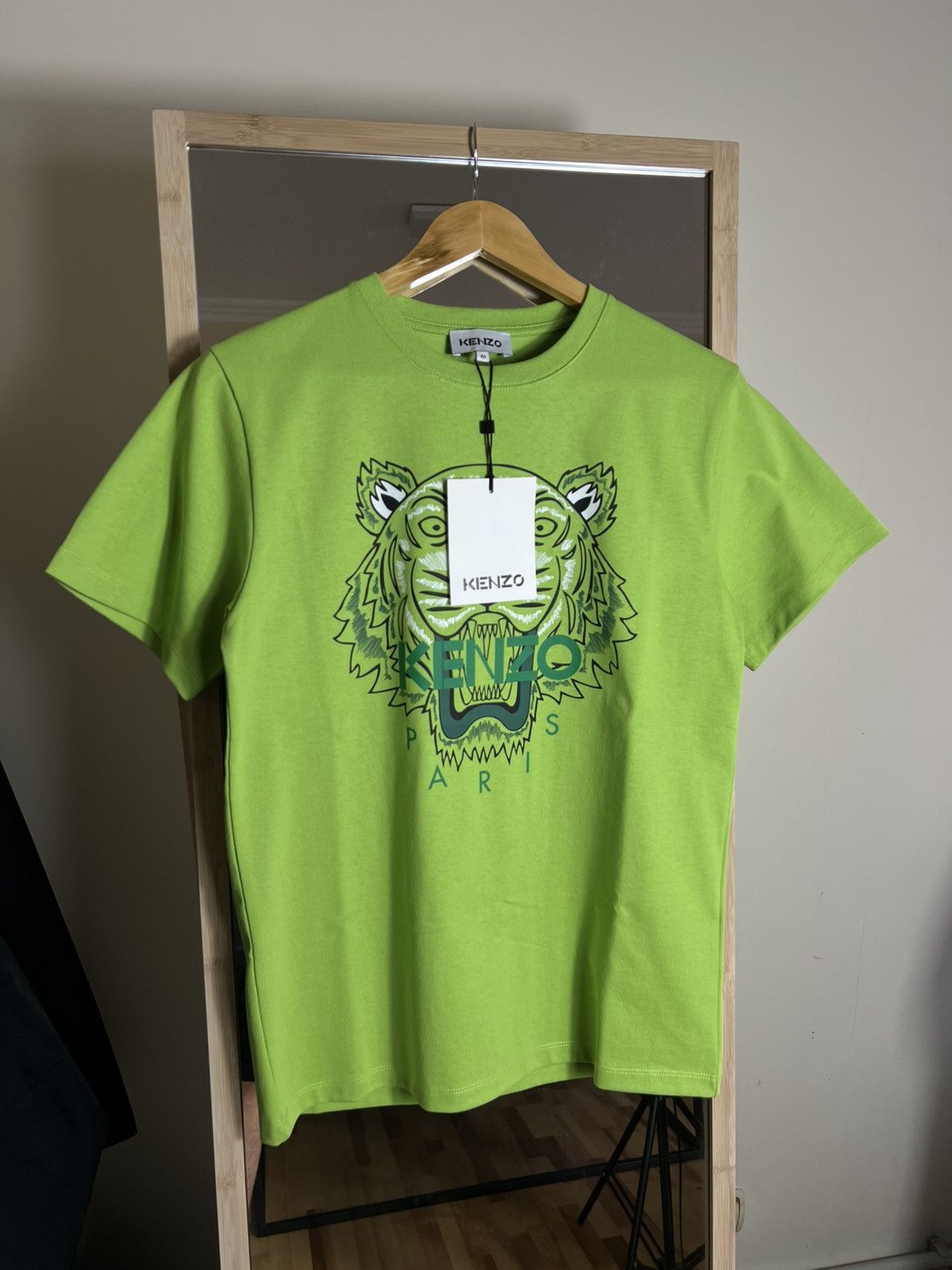 Kenzo Kenzo M T-Shirt Tee Big logo tiger Green Men’s Y2K Size US M / EU 48-50 / 2 - 1 Thumbnail