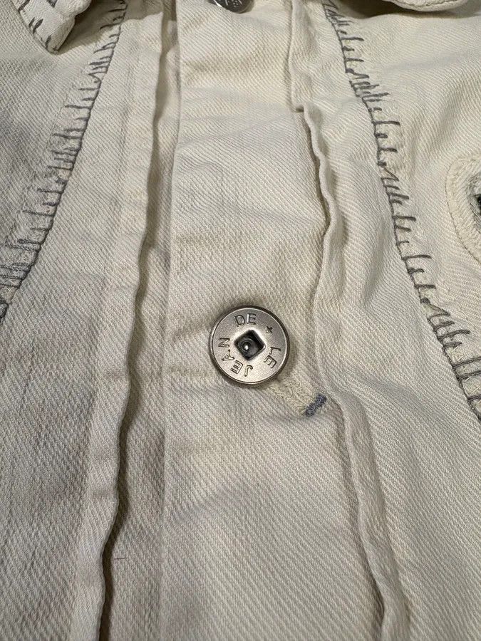 Marithe + Francois Girbaud × Vintage 2000s Marithé + François Girbaud White Signature Light Jacket Size US S / EU 44-46 / 1 - 8 Thumbnail