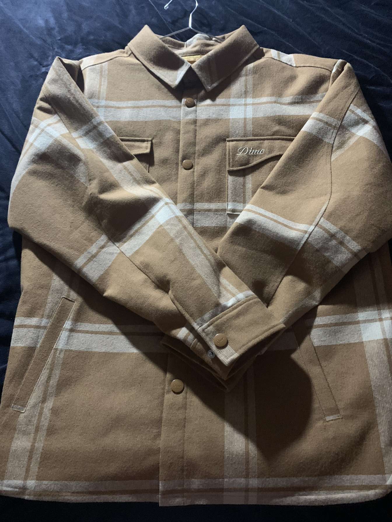 image of Dime Plaid Quilted Jacket, Men's (Size XL)