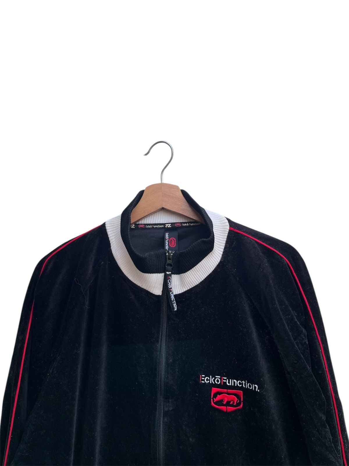 Ecko Unltd. × JNCO × Marc Ecko Ecko Function Velour Track Jacket Black Size US XL / EU 56 / 4 - 7 Thumbnail