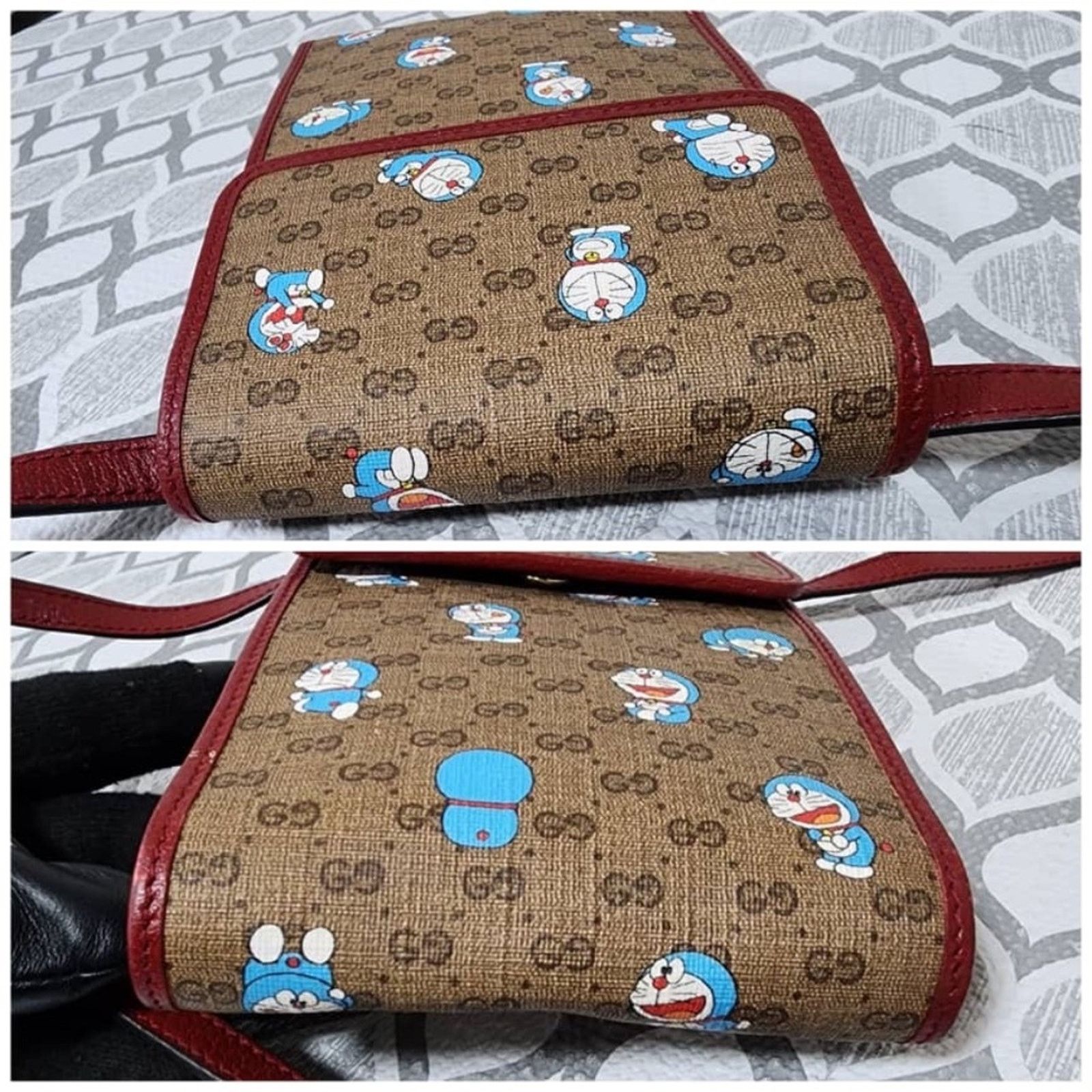 Gucci GUCCI X DORAEMON Mini GG Supreme Monogram Mini Crossbody Bag Size ONE SIZE - 9 Thumbnail