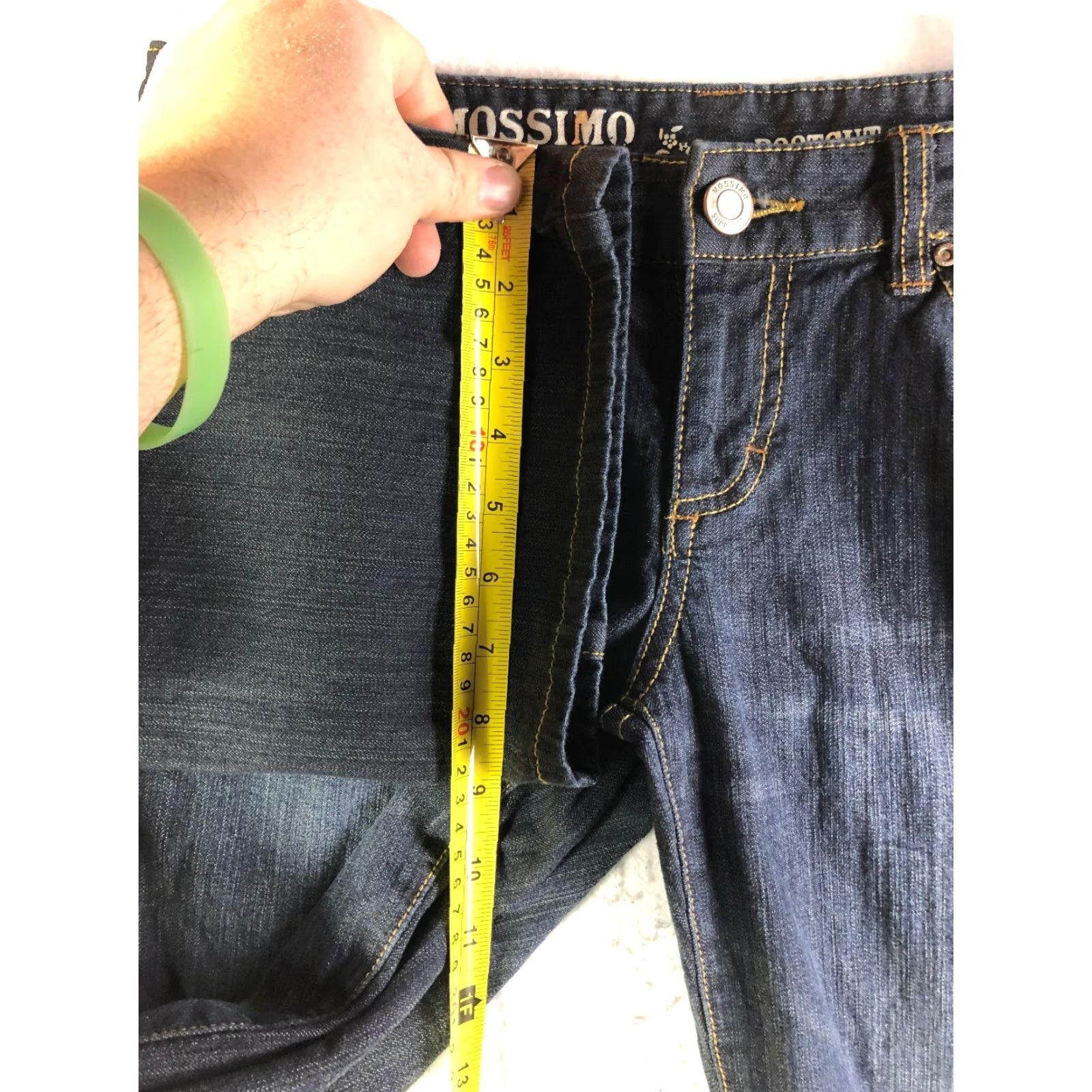 Mossimo Mossimo Womens Jeans Size 7 Dark Wash Mid Rise Bootcut Blue Denim Size 28" / US 6 / IT 42 - 4 Thumbnail