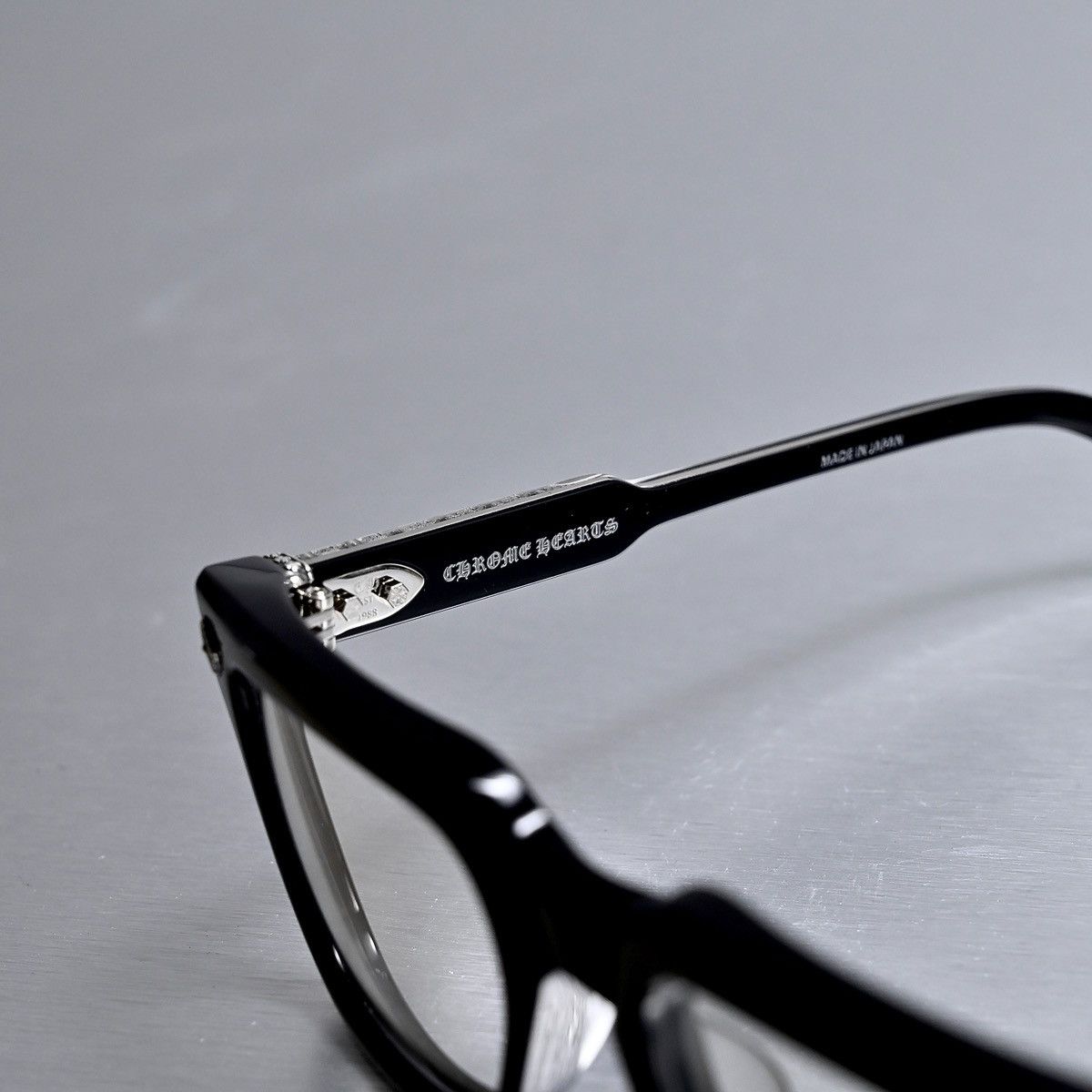 Chrome Hearts CHROME HEARTS AMBIDIXTROUS BLACK GLASSES Size ONE SIZE - 6 Thumbnail