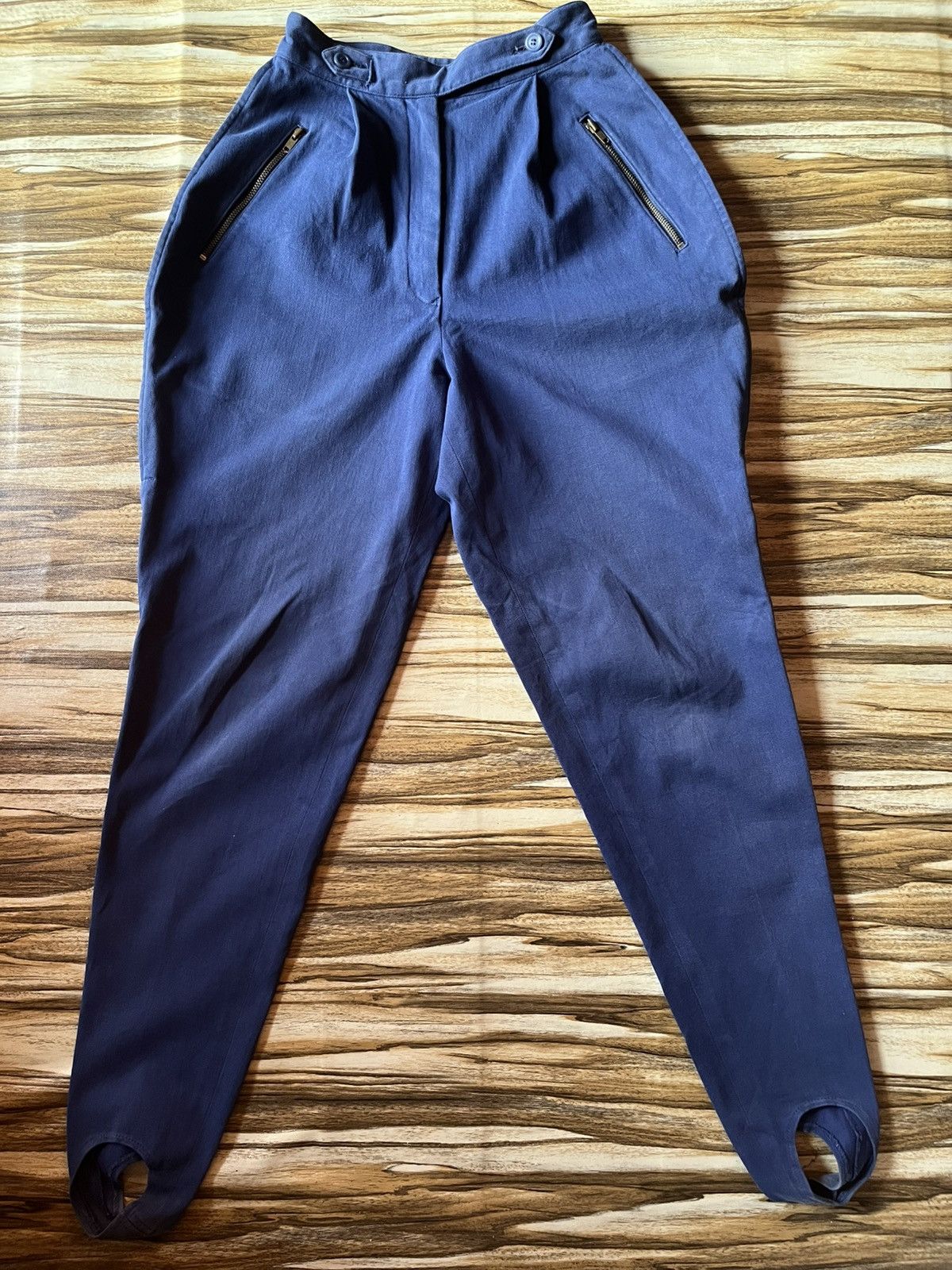 Issey Miyake Archive🔥 Vintage 80s Issey Miyake Gurkha Pants Navy Blue Size US 30 / EU 46 - 2 Thumbnail
